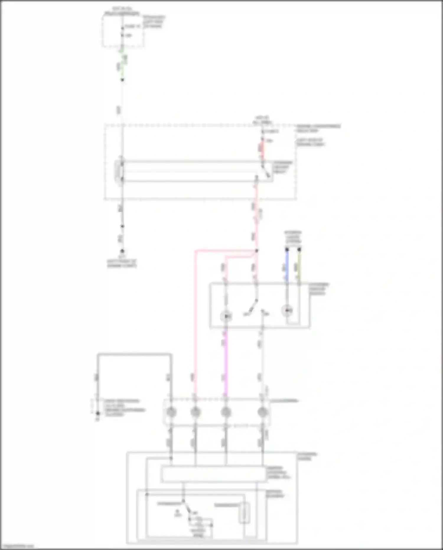 Wiring diagram heated wire for Mitsubishi Eclipse Cross I (2017-2022) (1 of 1)