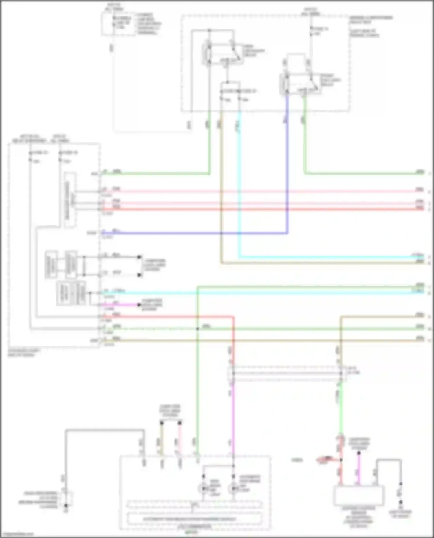Wiring diagram lighting control sensor for Mitsubishi Eclipse Cross I (2017-2022) (5 of 5)