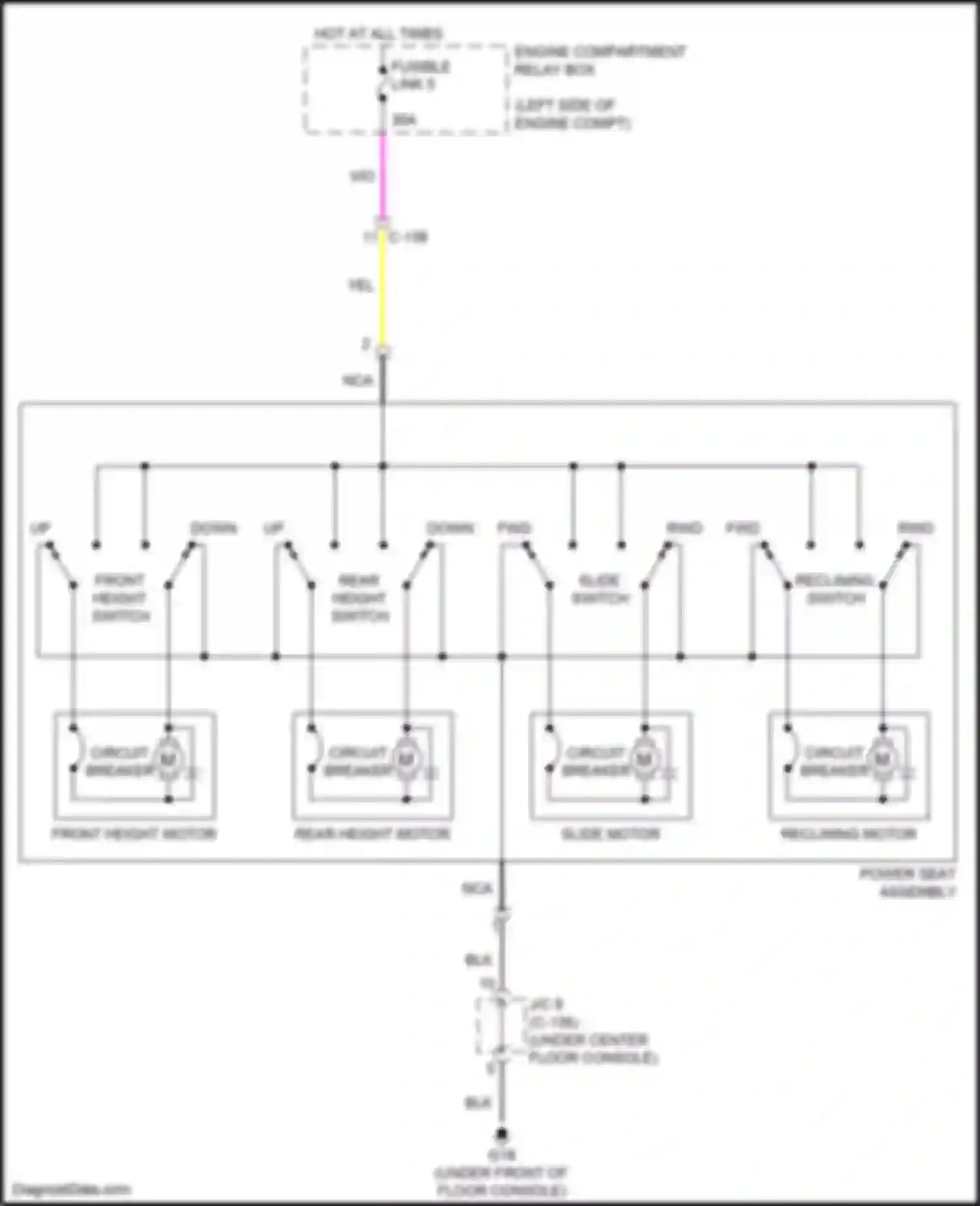 Wiring diagram nca for Mitsubishi Eclipse Cross I (2017-2022) (27 of 54)