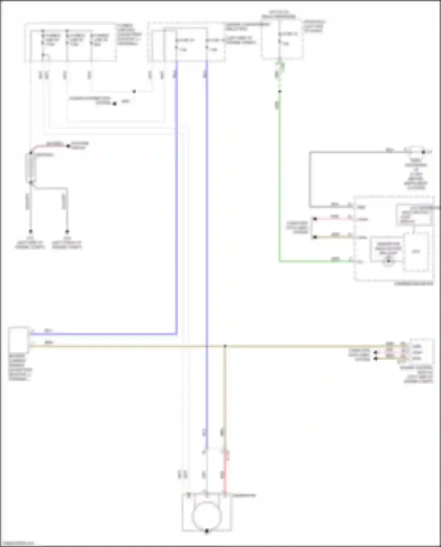 Wiring diagram power distribution system for Mitsubishi Eclipse Cross I (2017-2022) (3 of 9)