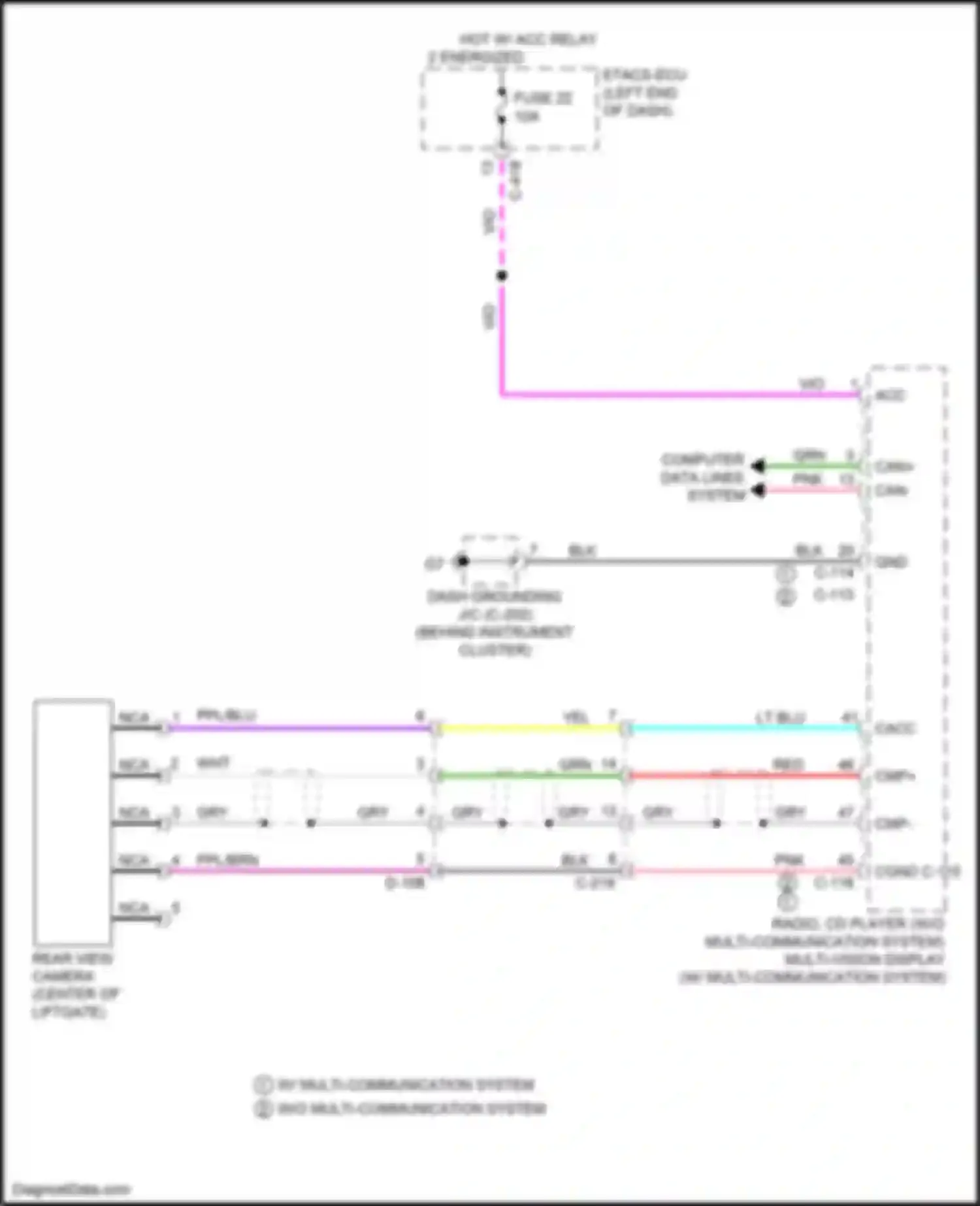 Wiring diagram red for Mitsubishi Eclipse Cross I (2017-2022) (17 of 85)