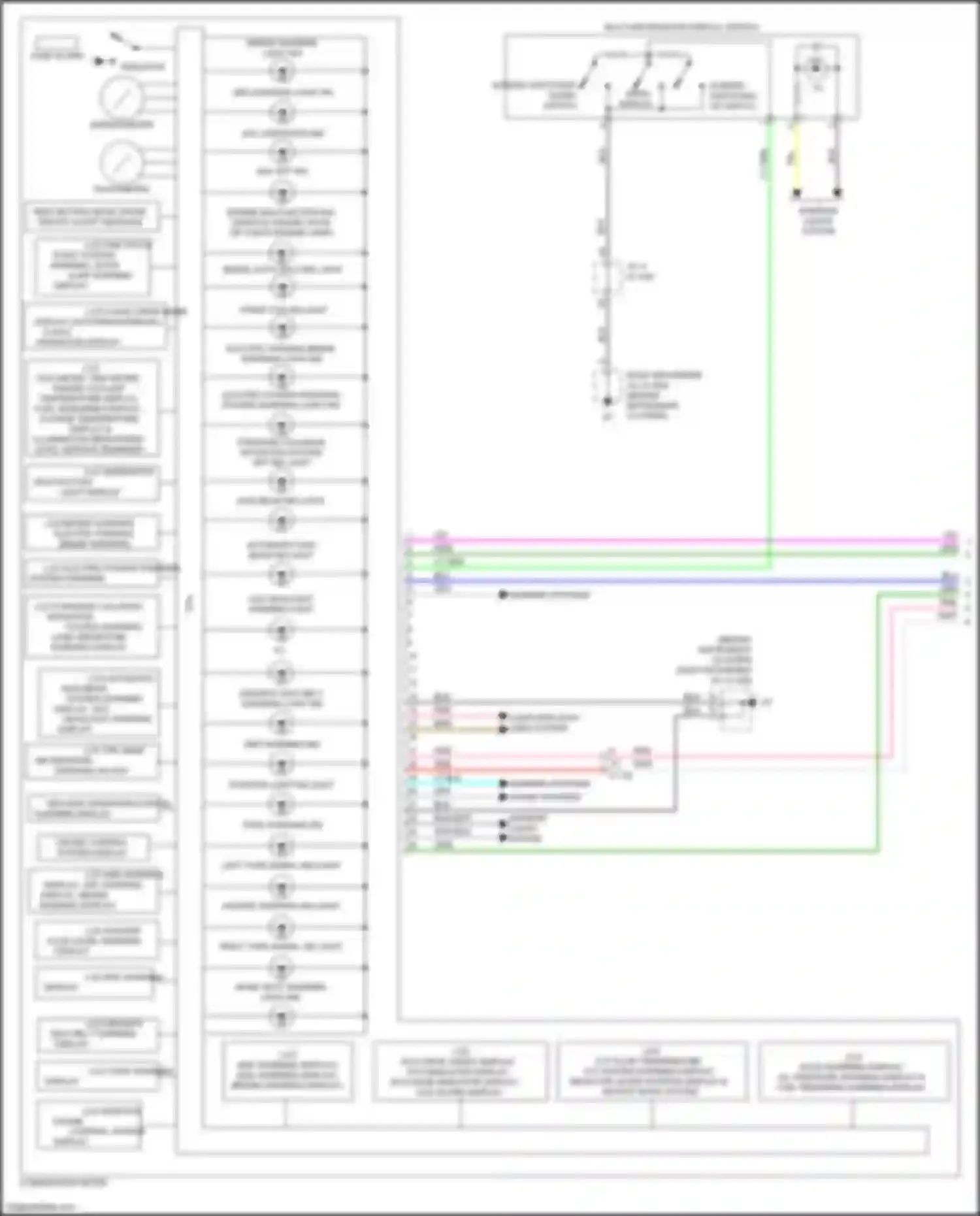 Wiring diagram tone alarm for Mitsubishi Eclipse Cross I (2017-2022) (5 of 7)