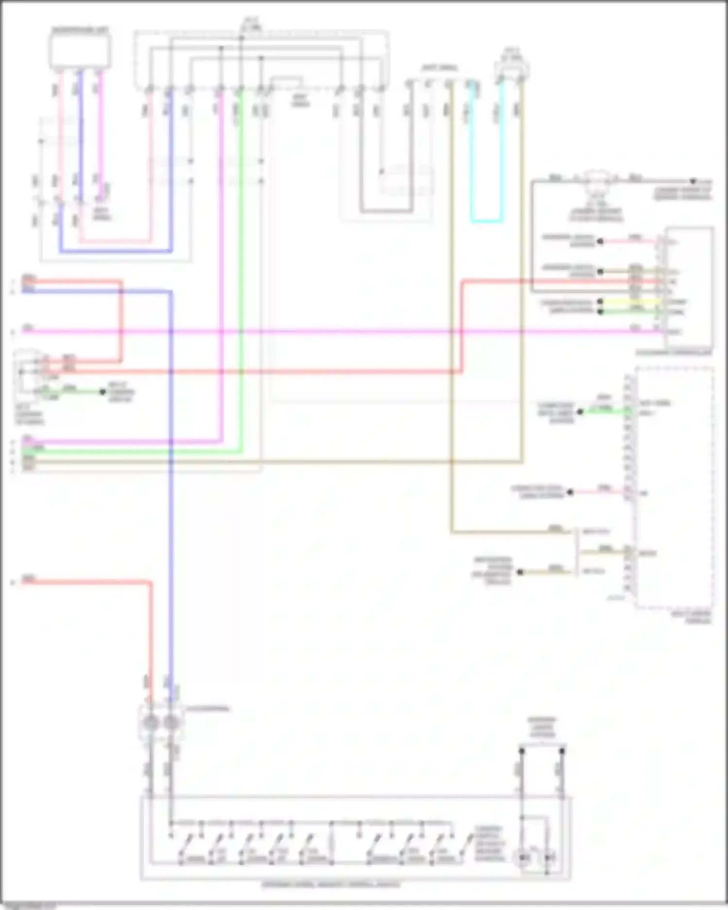 Wiring diagram touchpad controller for Mitsubishi Eclipse Cross I (2017-2022) (3 of 5)