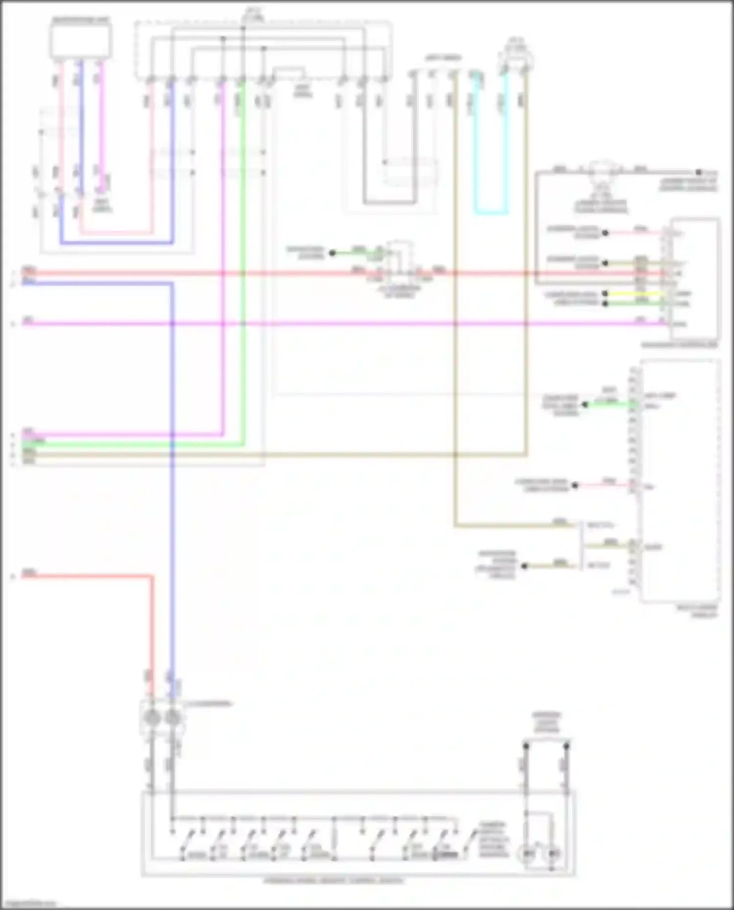 Wiring diagram w/o tcu for Mitsubishi Eclipse Cross I (2017-2022) (10 of 10)