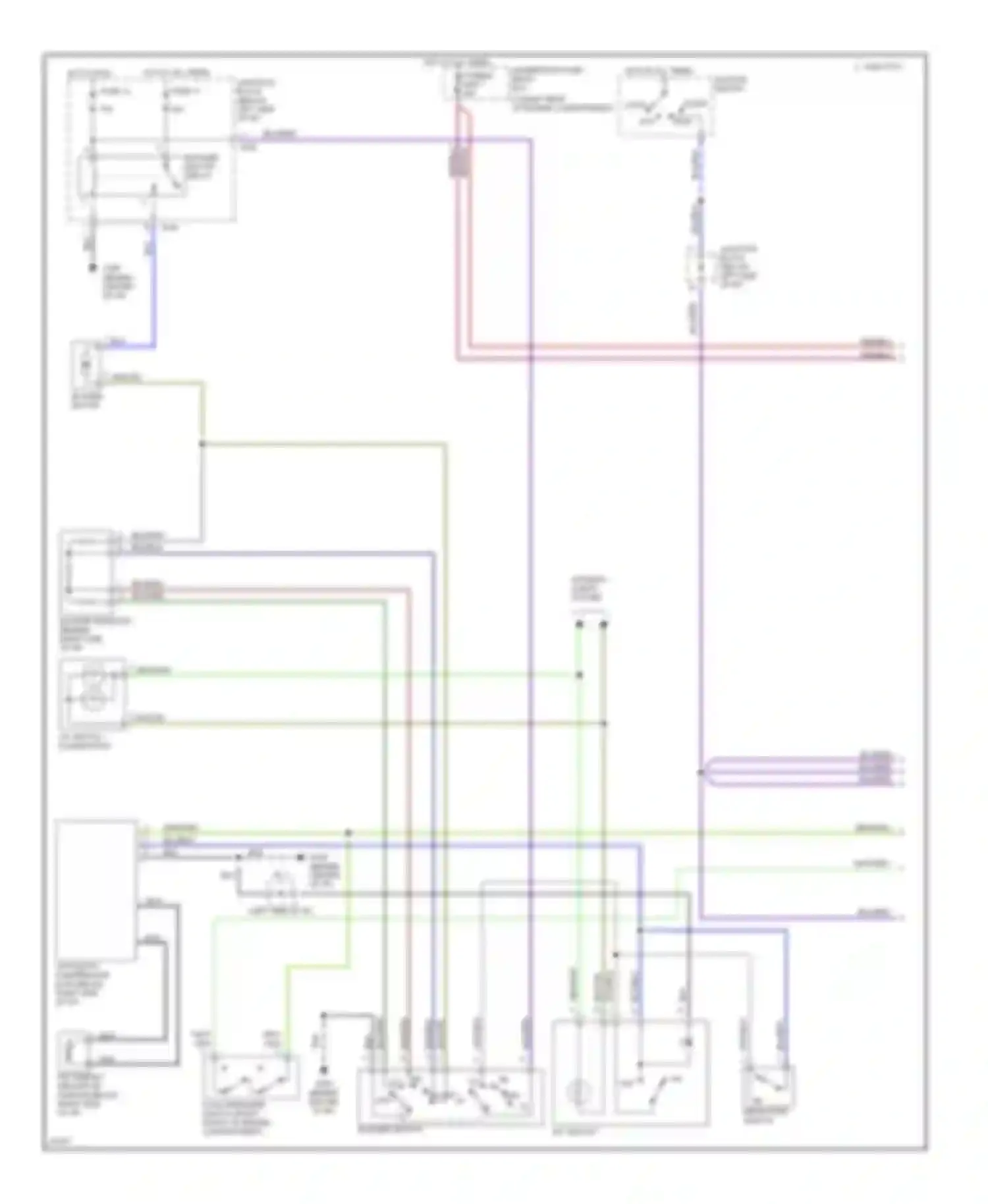 Eclipse Mitsubishi II (1994-1999): 2.0l turbo, a/c circuit (1 of 2)