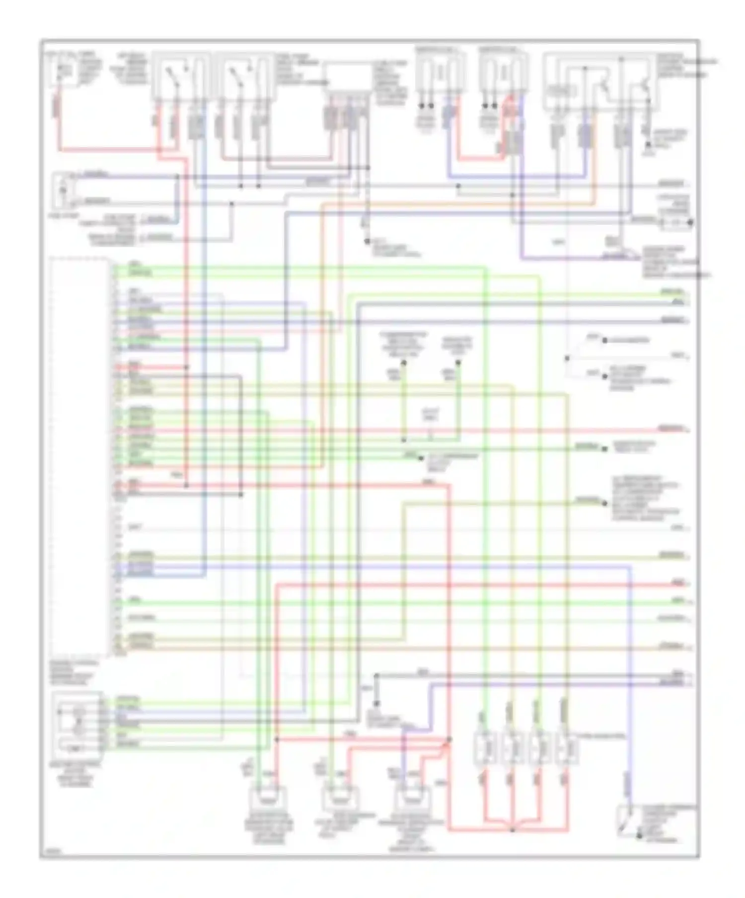 Eclipse Mitsubishi II (1994-1999): Wiring diagram engine performance 2.4ls (1 of 2)