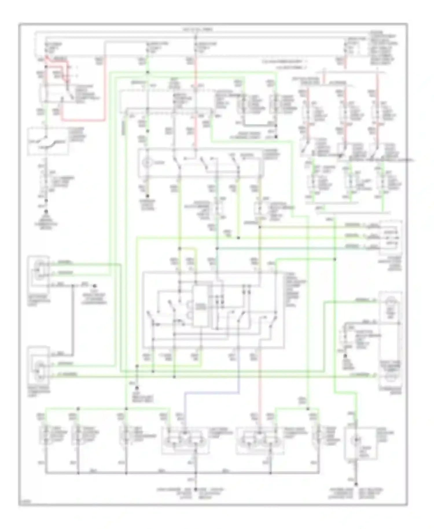 Eclipse Mitsubishi II (1994-1999): Exterior lamps circuit