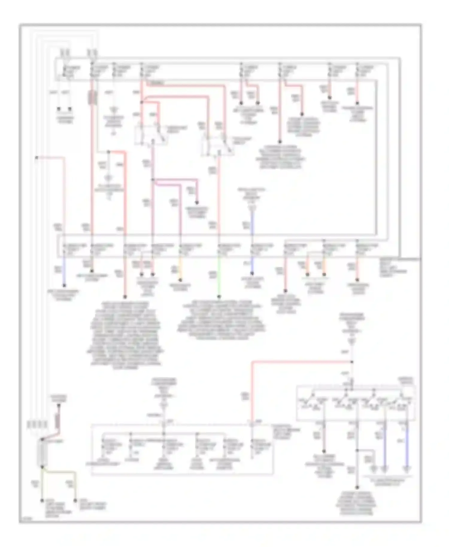 Eclipse Mitsubishi II (1994-1999): 2.0l, power distribution circuit (1 of 2)