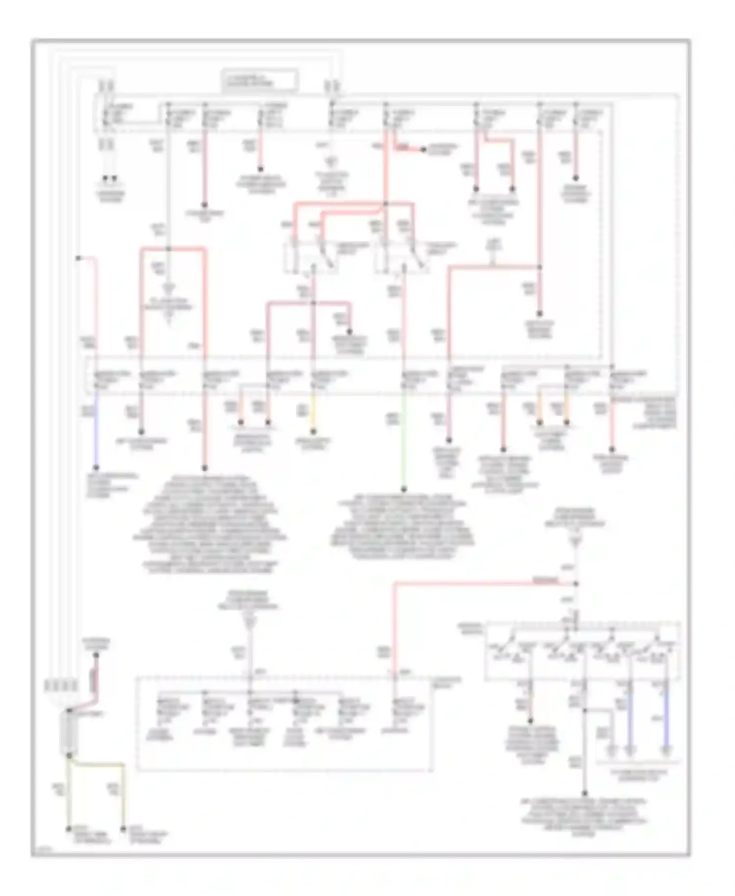 Eclipse Mitsubishi II (1994-1999): 2.4l, power distribution circuit (1 of 2)