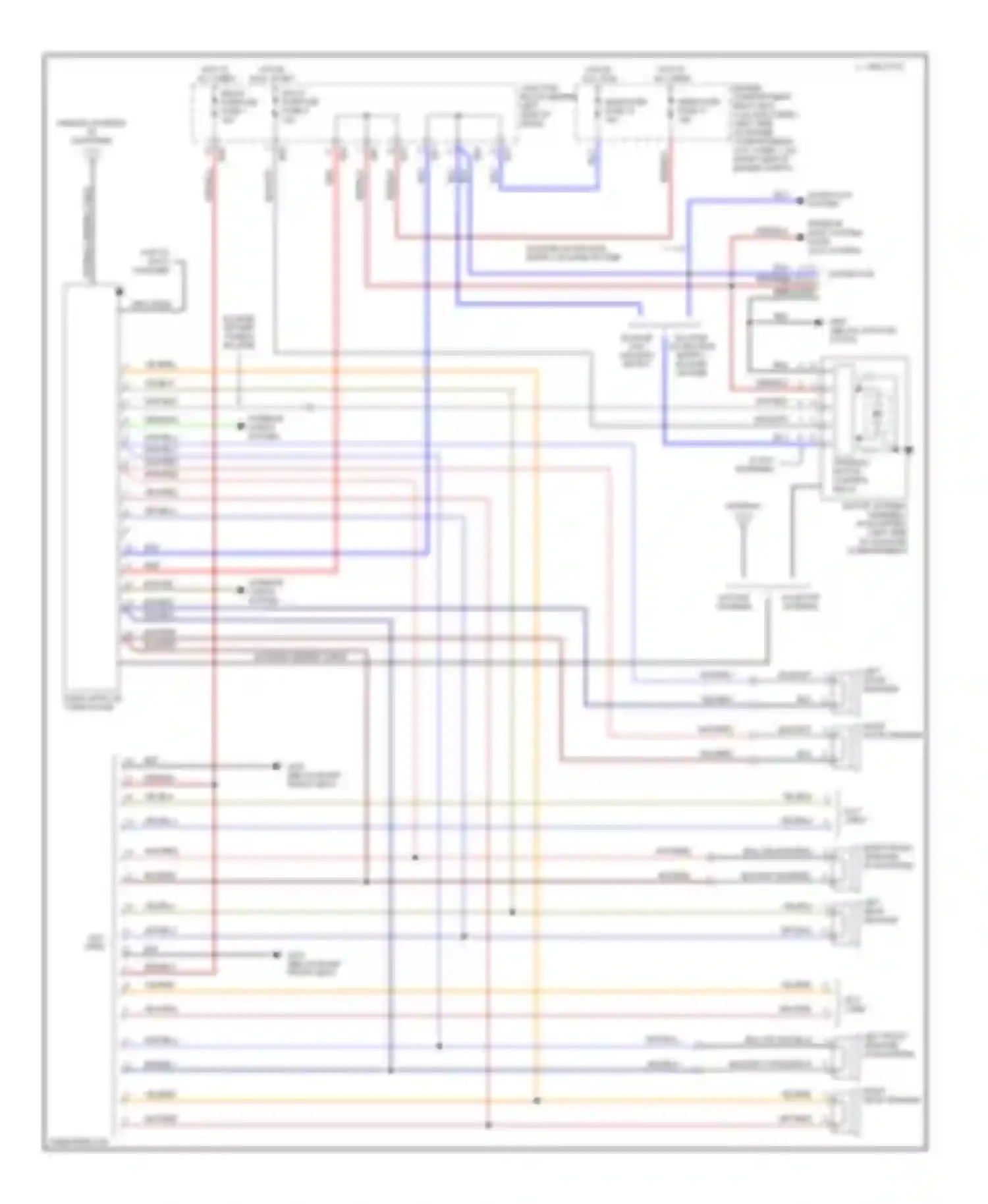 Eclipse Mitsubishi II (1994-1999): Radio circuits, without amplifier