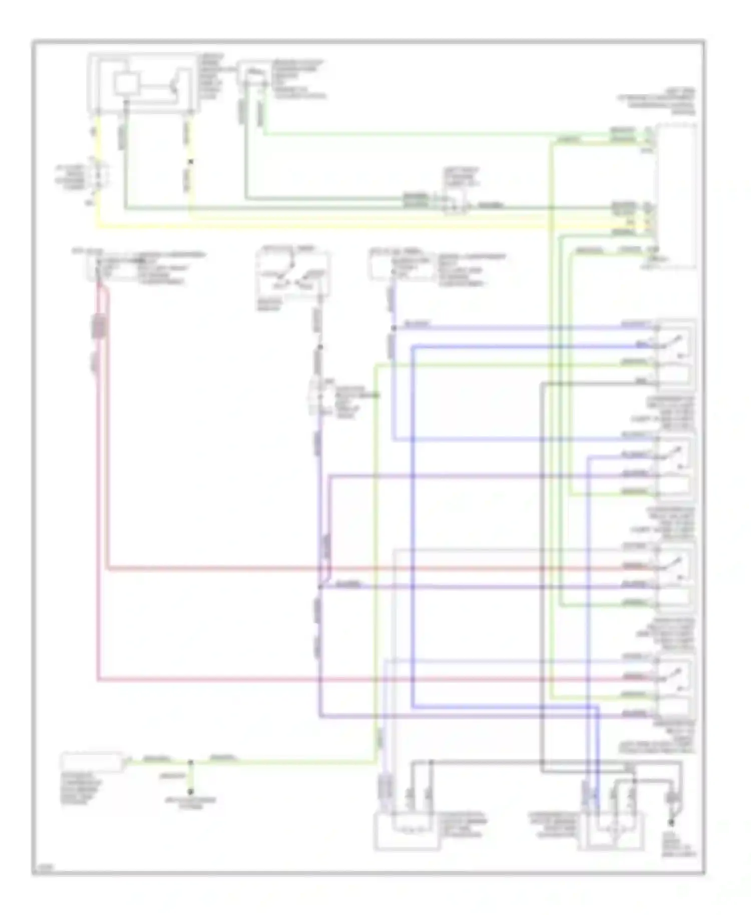 Wiring diagram air conditioning system for Mitsubishi Eclipse II (1994-1999) (2 of 7)