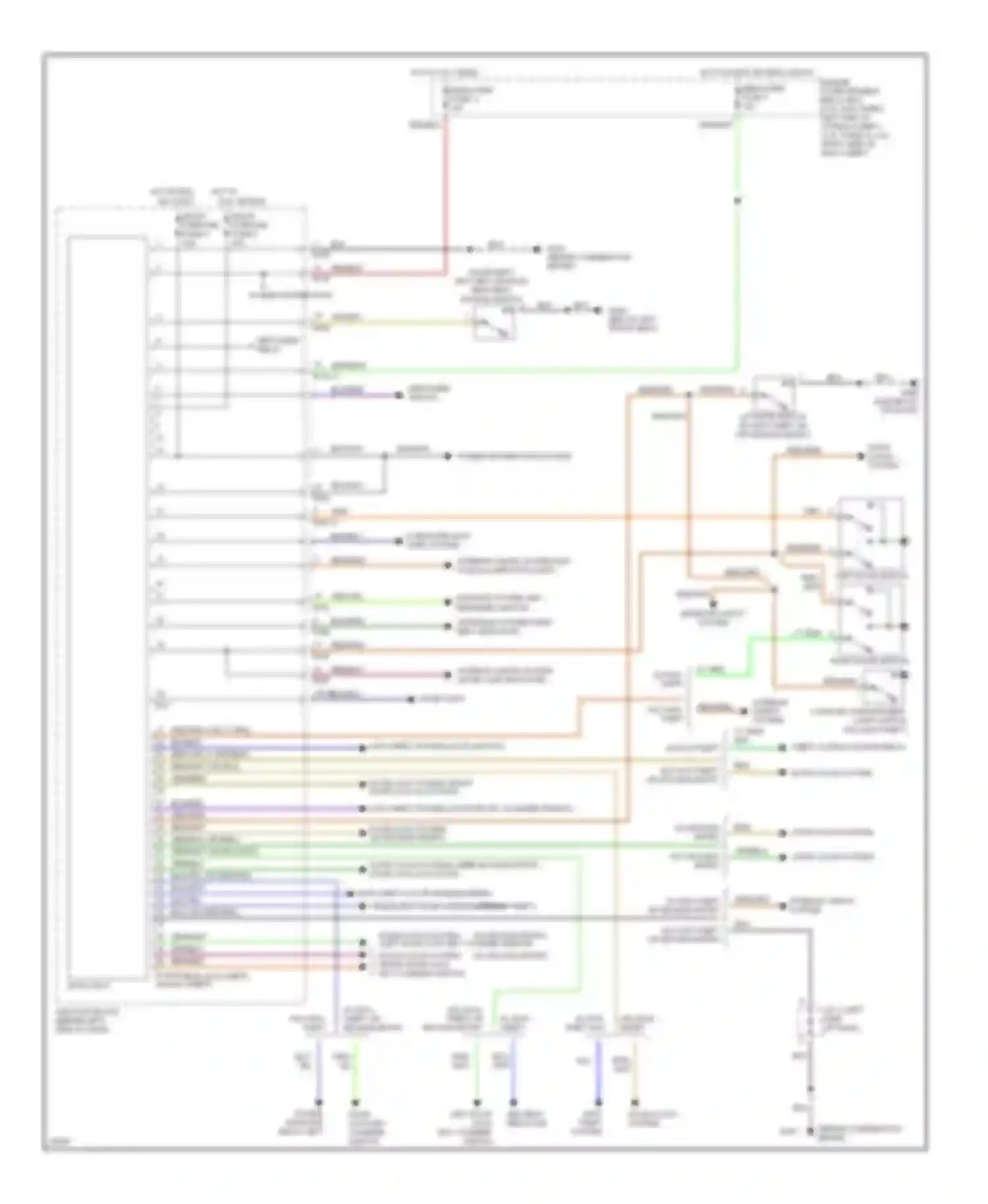 Wiring diagram anti-theft system door locks system for Mitsubishi Eclipse II (1994-1999) (1 of 1)