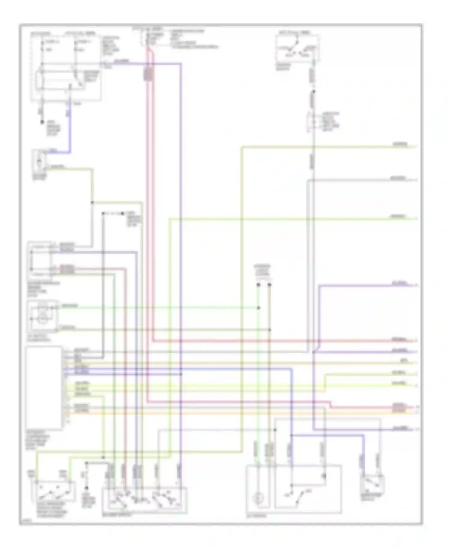 Wiring diagram defroster switch for Mitsubishi Eclipse II (1994-1999) (2 of 4)