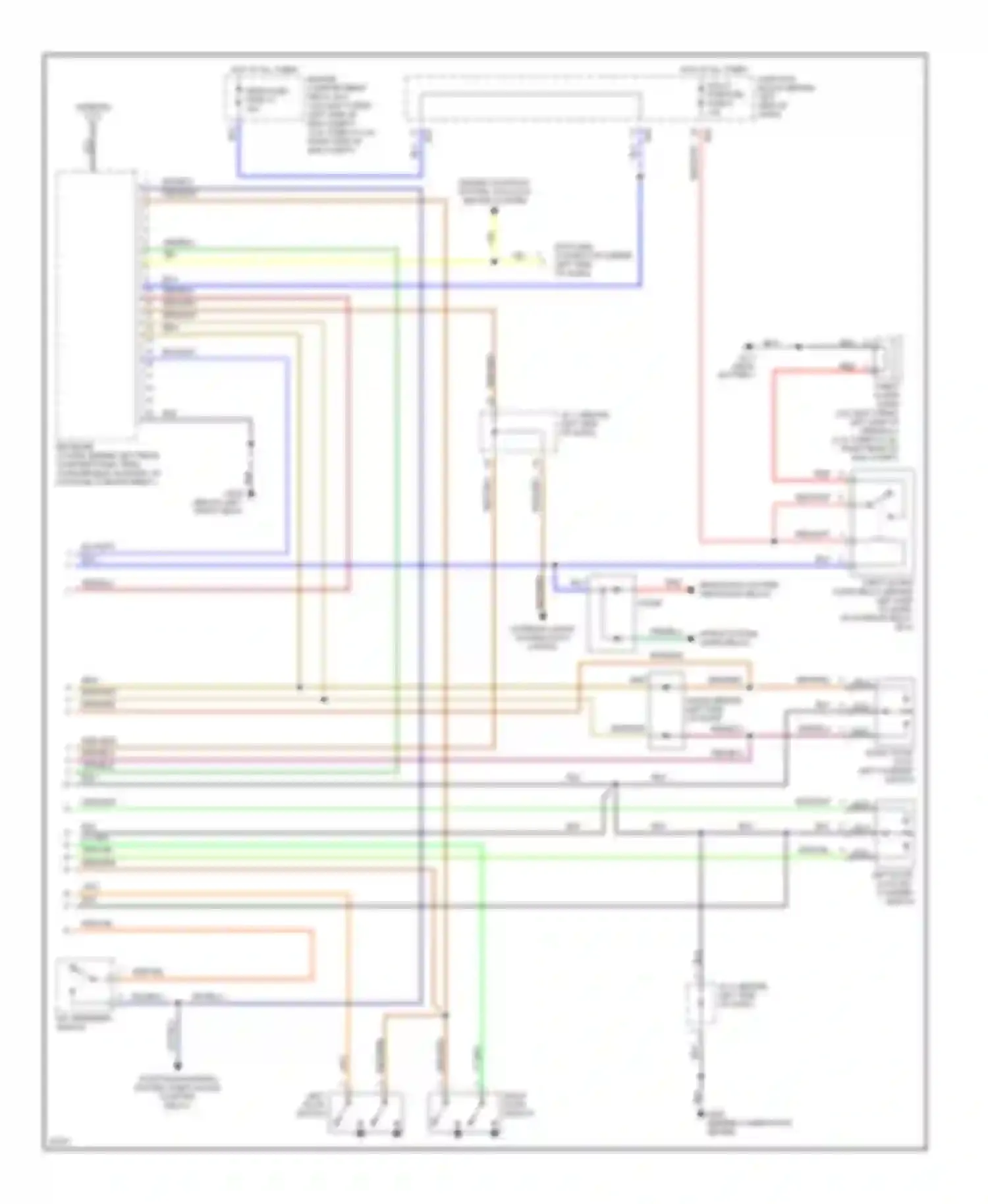 Wiring diagram left door switch for Mitsubishi Eclipse II (1994-1999) (1 of 4)