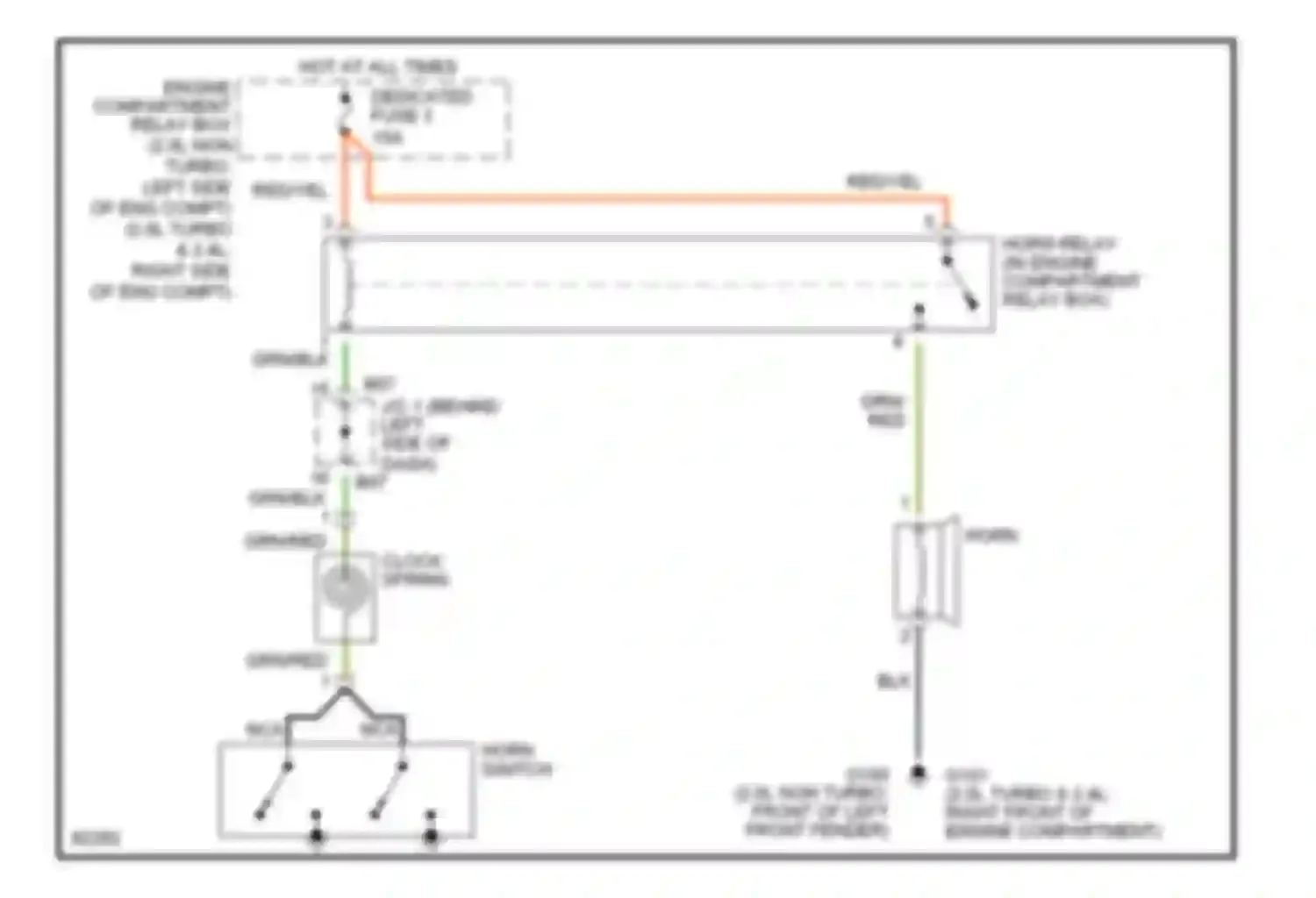 Wiring diagram red for Mitsubishi Eclipse II (1994-1999) (26 of 45)