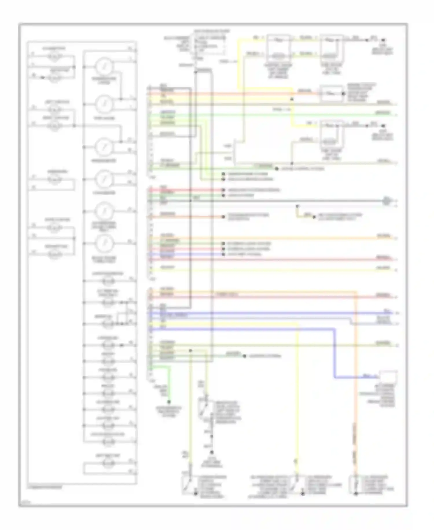 Wiring diagram seat belt ind for Mitsubishi Eclipse II (1994-1999) (1 of 1)
