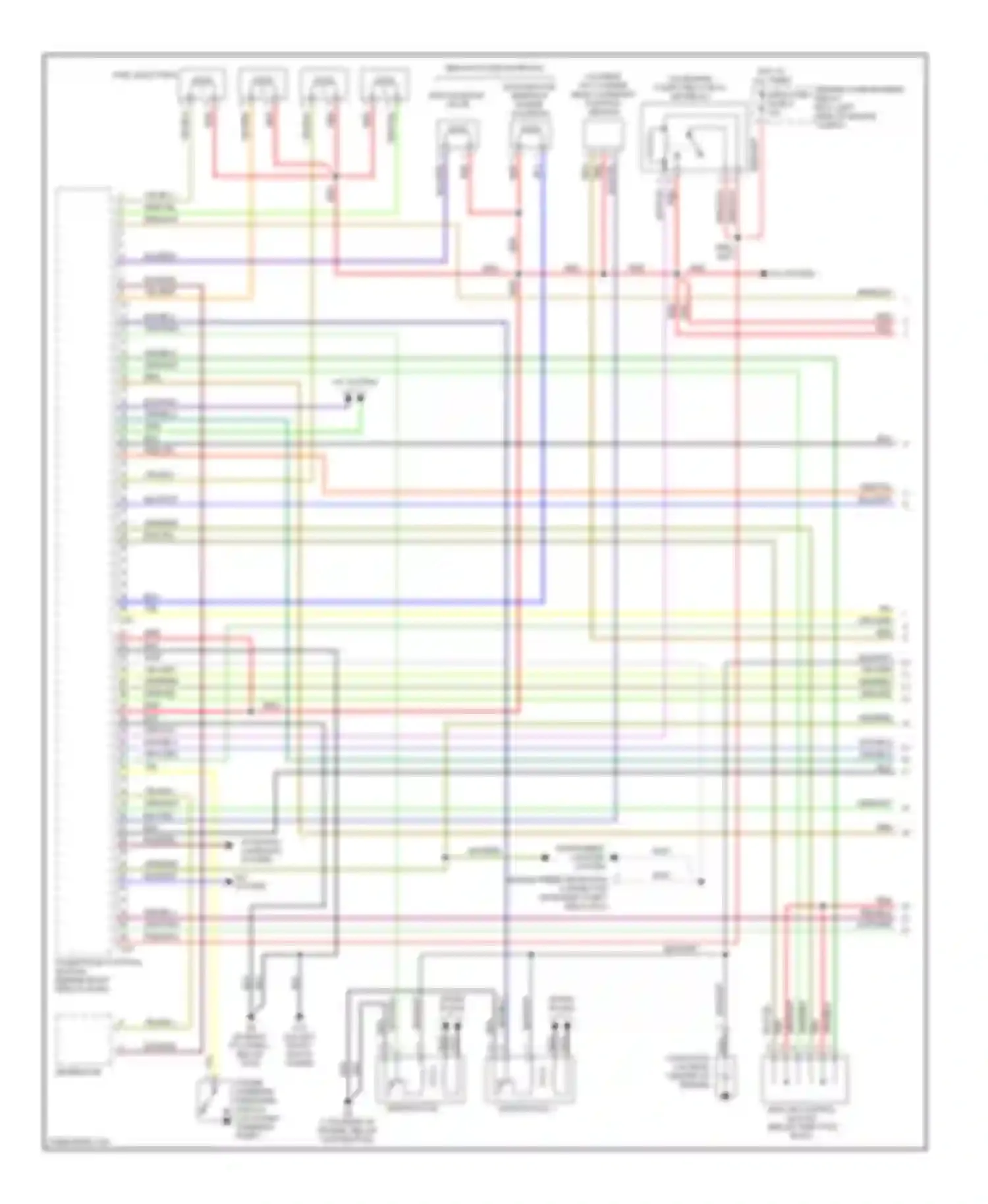 Eclipse Mitsubishi III (1999-2005): Wiring diagram engine performance 2.4l, with sportronic (1 of 4)