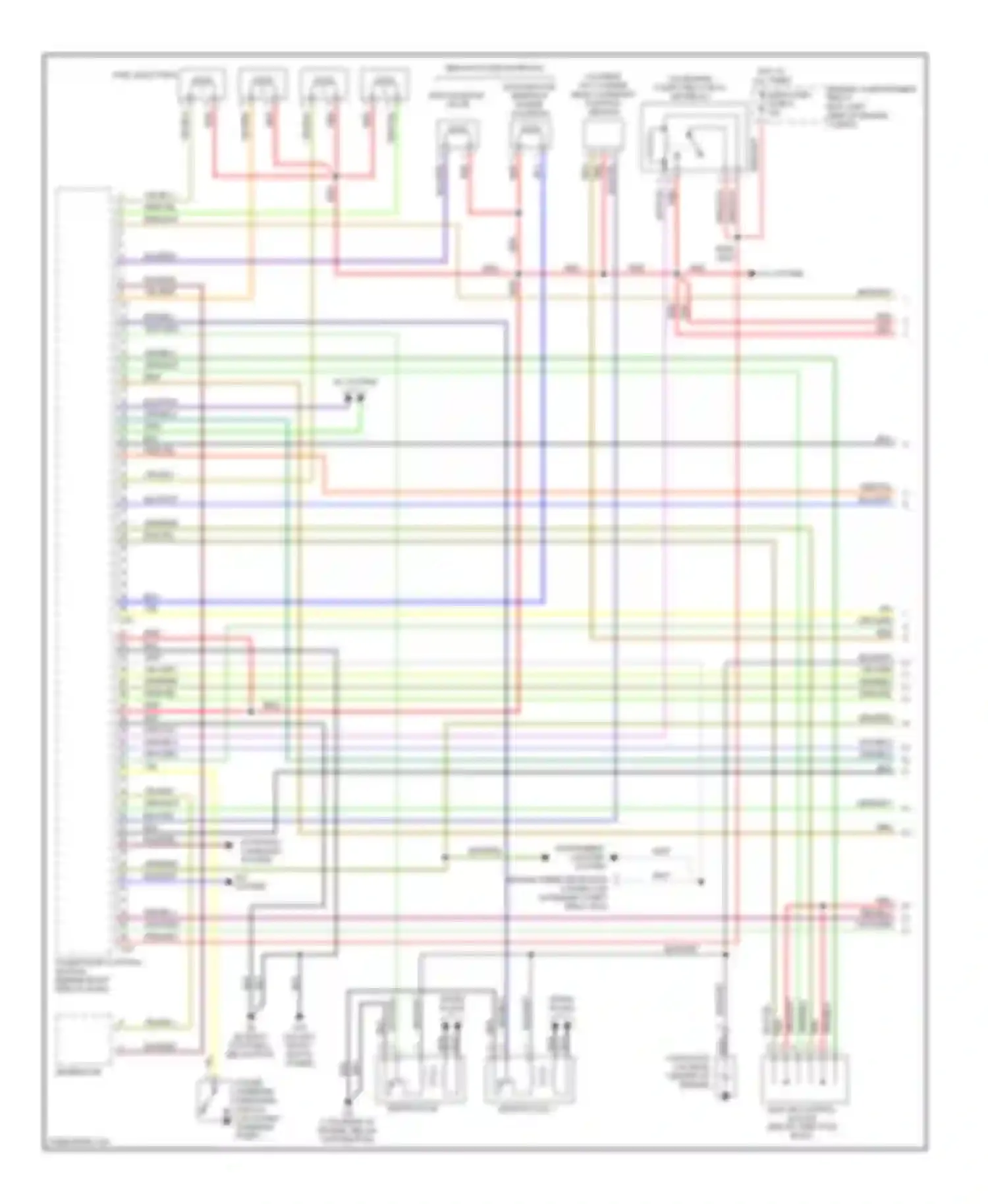 Eclipse Mitsubishi III (1999-2005): Wiring diagram engine performance 2.4l, without sportronic (1 of 3)