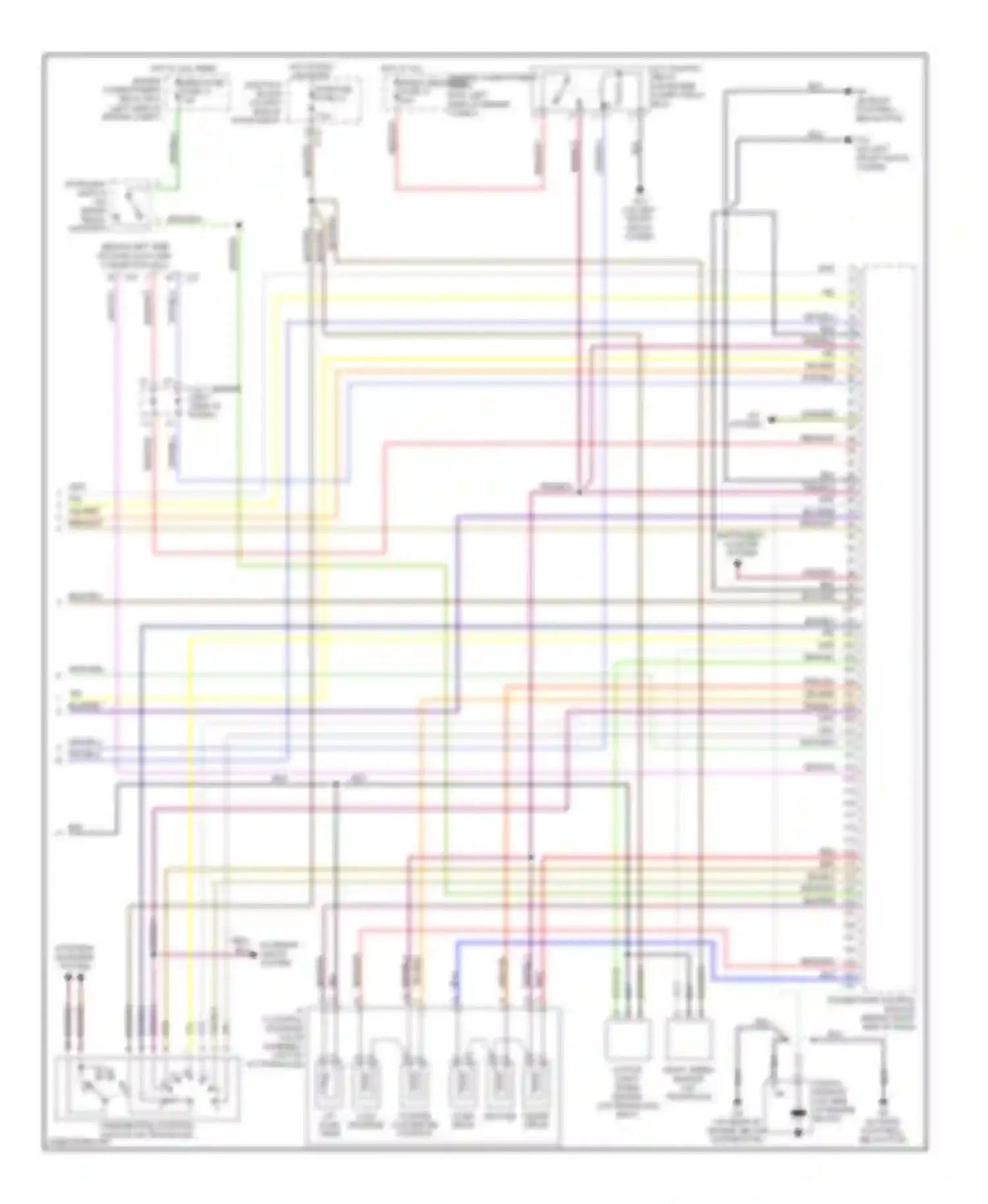 Eclipse Mitsubishi III (1999-2005): Wiring diagram engine performance 2.4l, without sportronic (3 of 3)