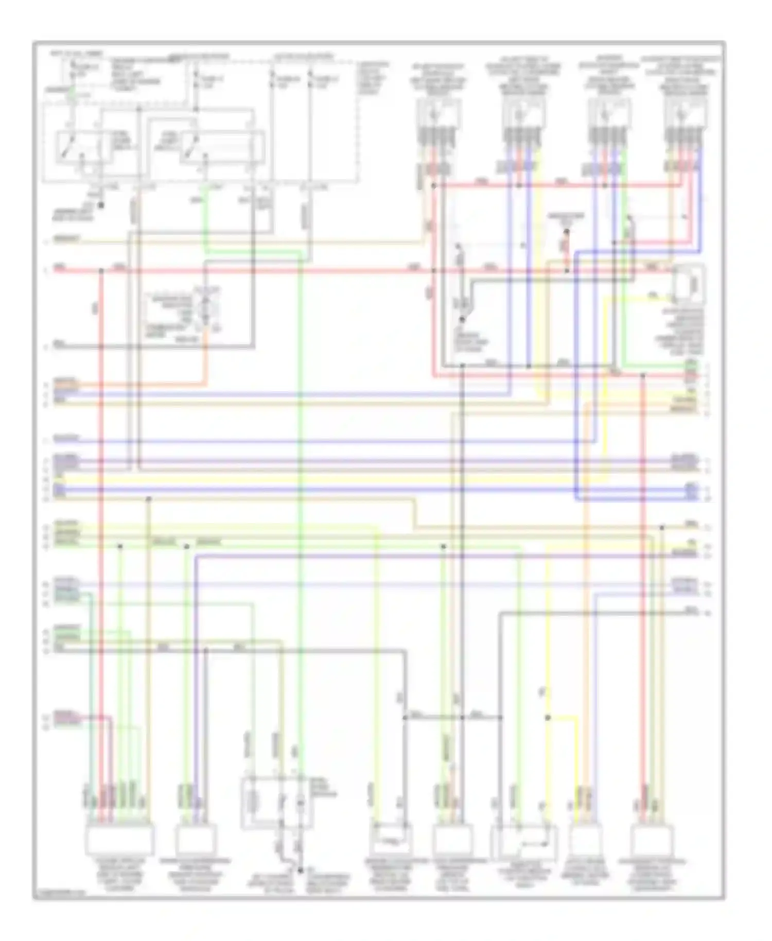 Eclipse Mitsubishi III (1999-2005): Wiring diagram engine performance 3.0l, with a/t (2 of 4)