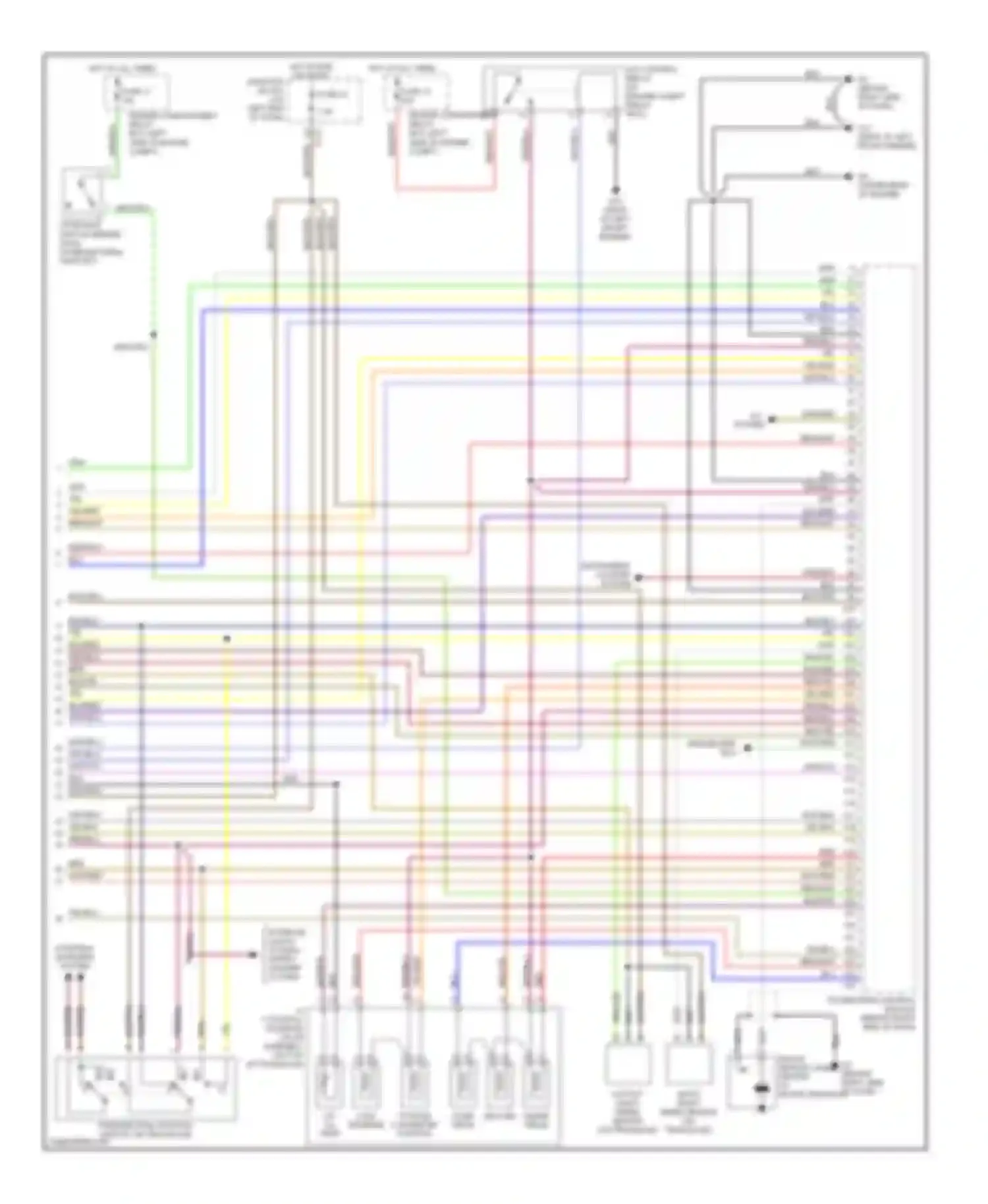 Eclipse Mitsubishi III (1999-2005): Wiring diagram engine performance 3.0l, with a/t (4 of 4)