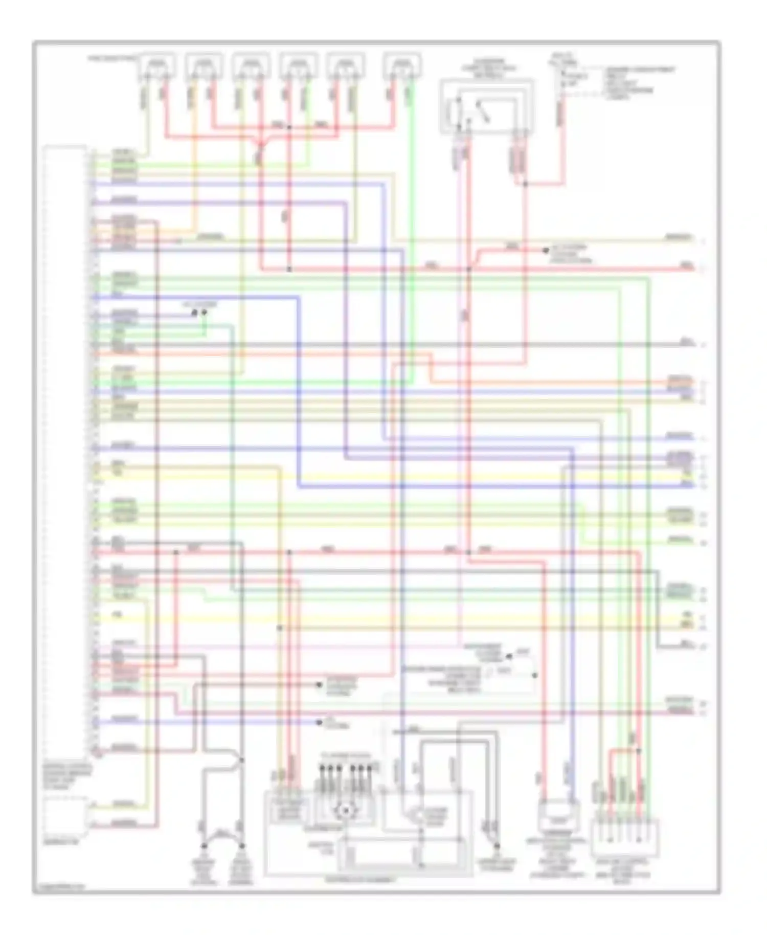 Eclipse Mitsubishi III (1999-2005): Wiring diagram engine performance 3.0l, with m/t (1 of 3)