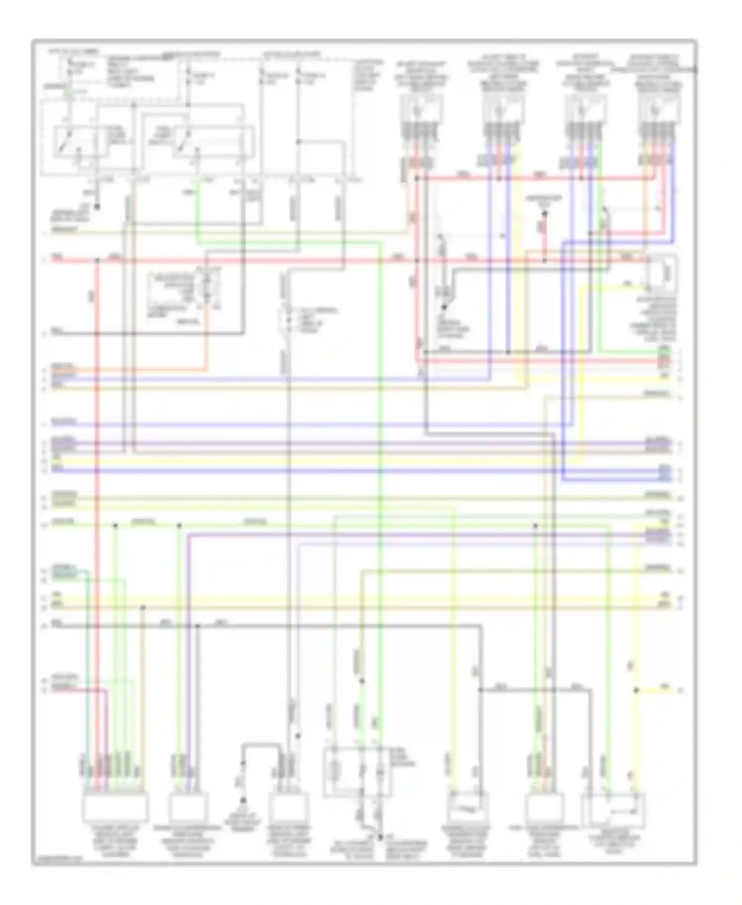 Eclipse Mitsubishi III (1999-2005): Wiring diagram engine performance 3.0l, with m/t (2 of 3)