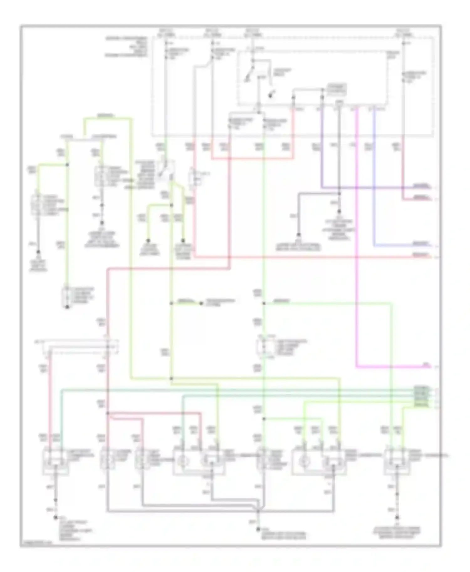 Eclipse Mitsubishi III (1999-2005): Exterior lamps circuit (1 of 2)