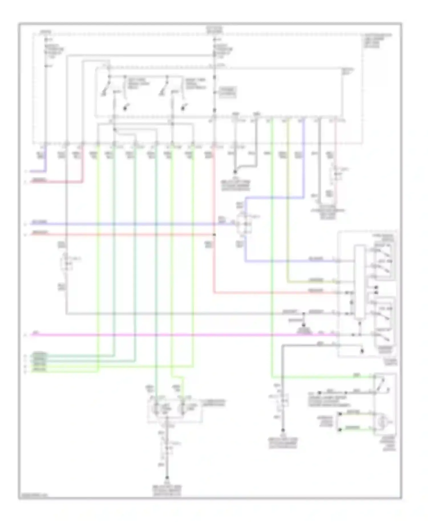 Eclipse Mitsubishi III (1999-2005): Exterior lamps circuit (2 of 2)