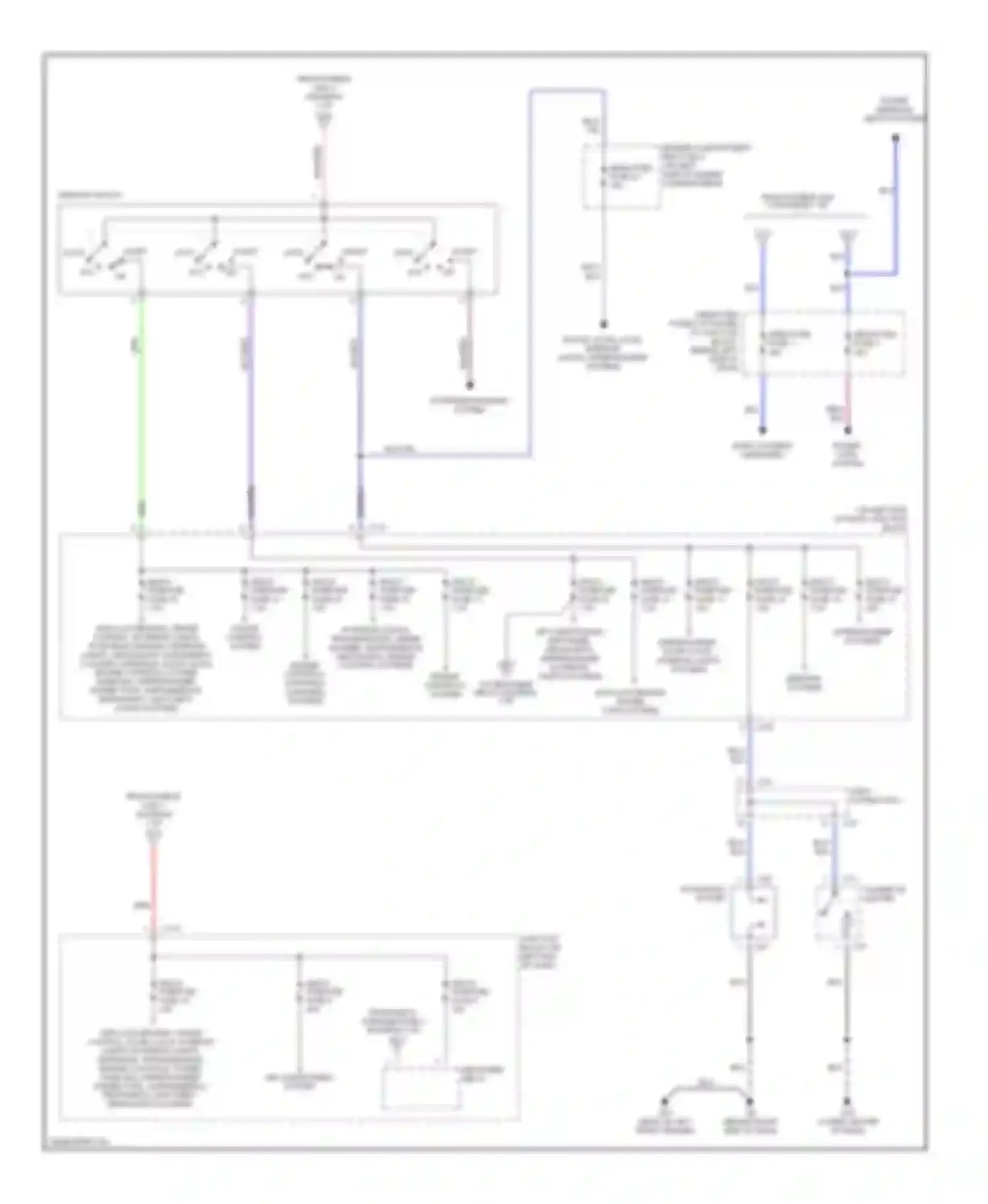 Eclipse Mitsubishi III (1999-2005): Power distribution circuit (2 of 2)