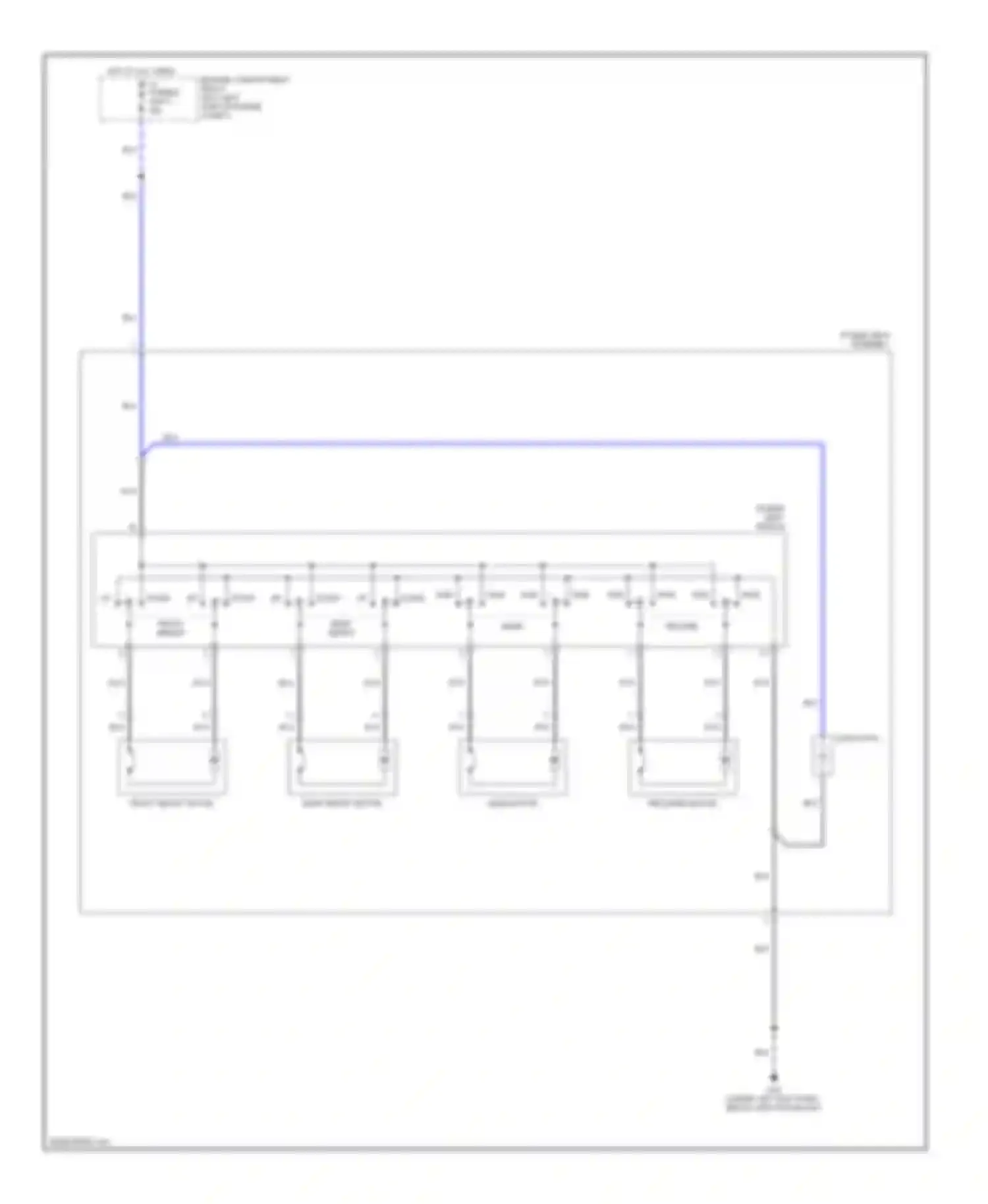 Eclipse Mitsubishi III (1999-2005): Power seats circuit
