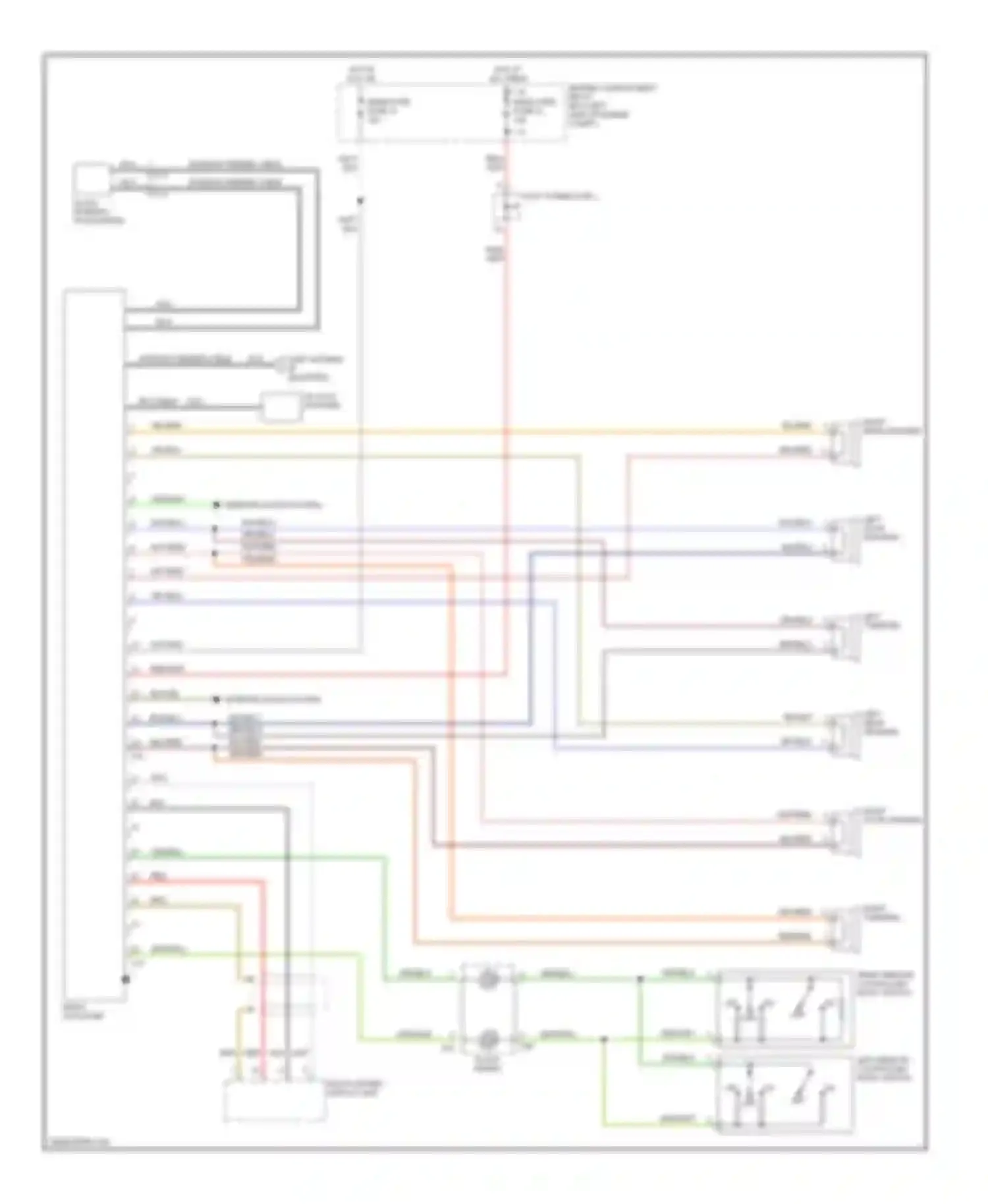 Eclipse Mitsubishi III (1999-2005): Radio circuit, without amplifier