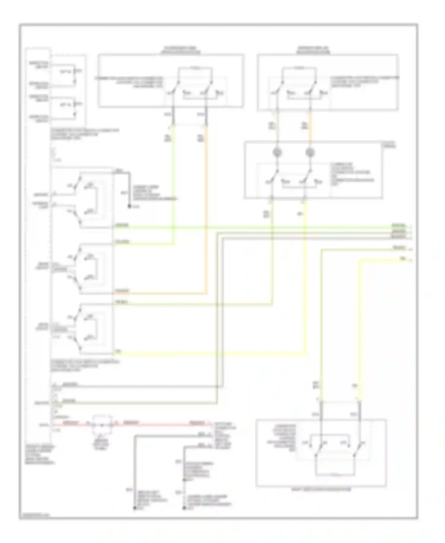 Eclipse Mitsubishi III (1999-2005): Supplemental restraints circuit, with side airbag (1 of 2)
