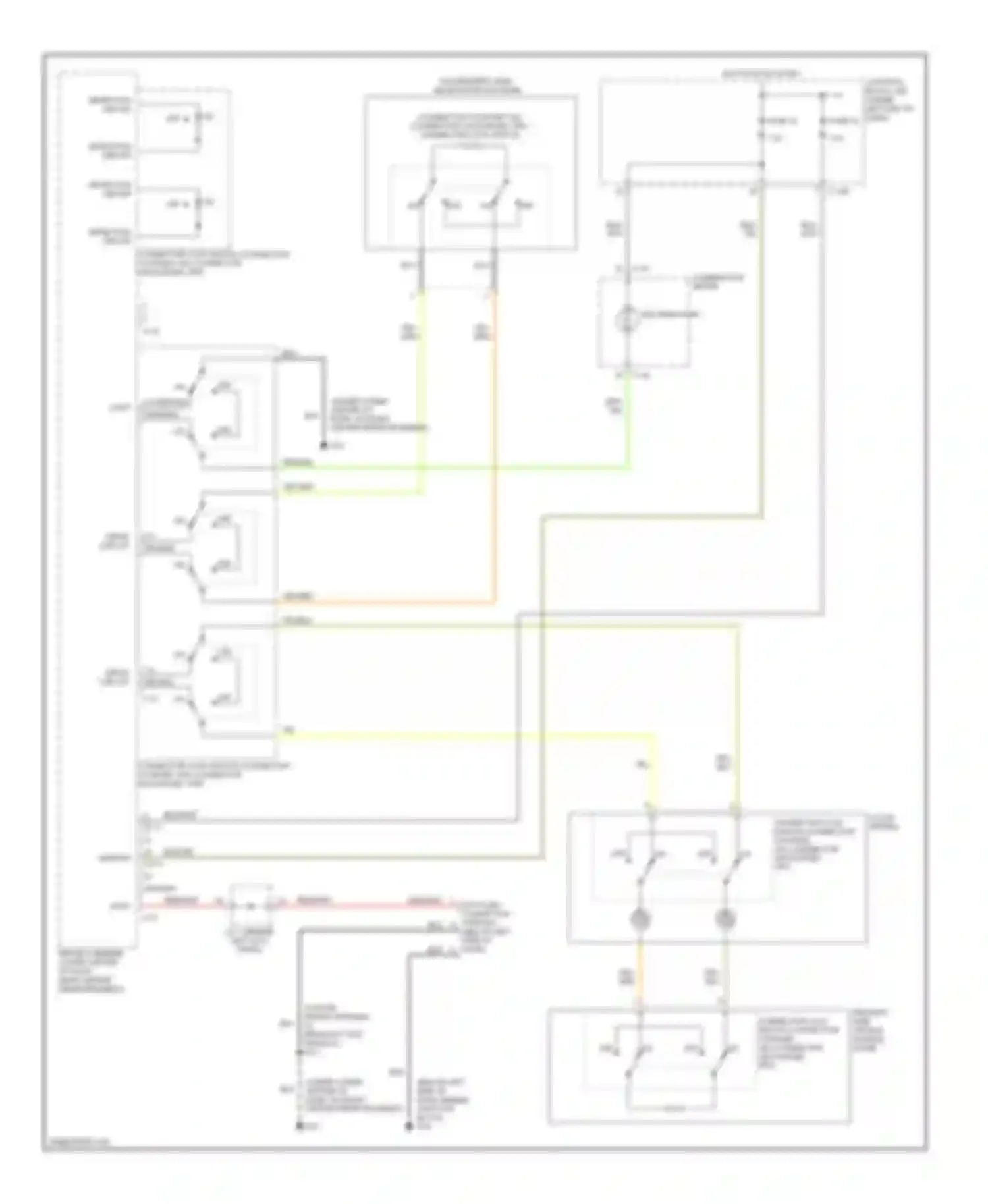 Eclipse Mitsubishi III (1999-2005): Supplemental restraints circuit, without side airbag