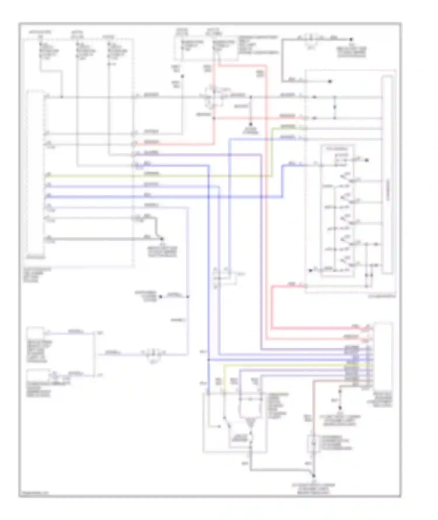 Eclipse Mitsubishi III (1999-2005): Front wiper/washer circuit
