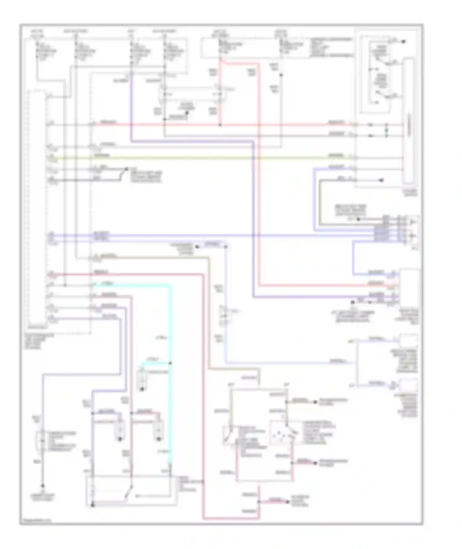 Eclipse Mitsubishi III (1999-2005): Rear wiper/washer circuit