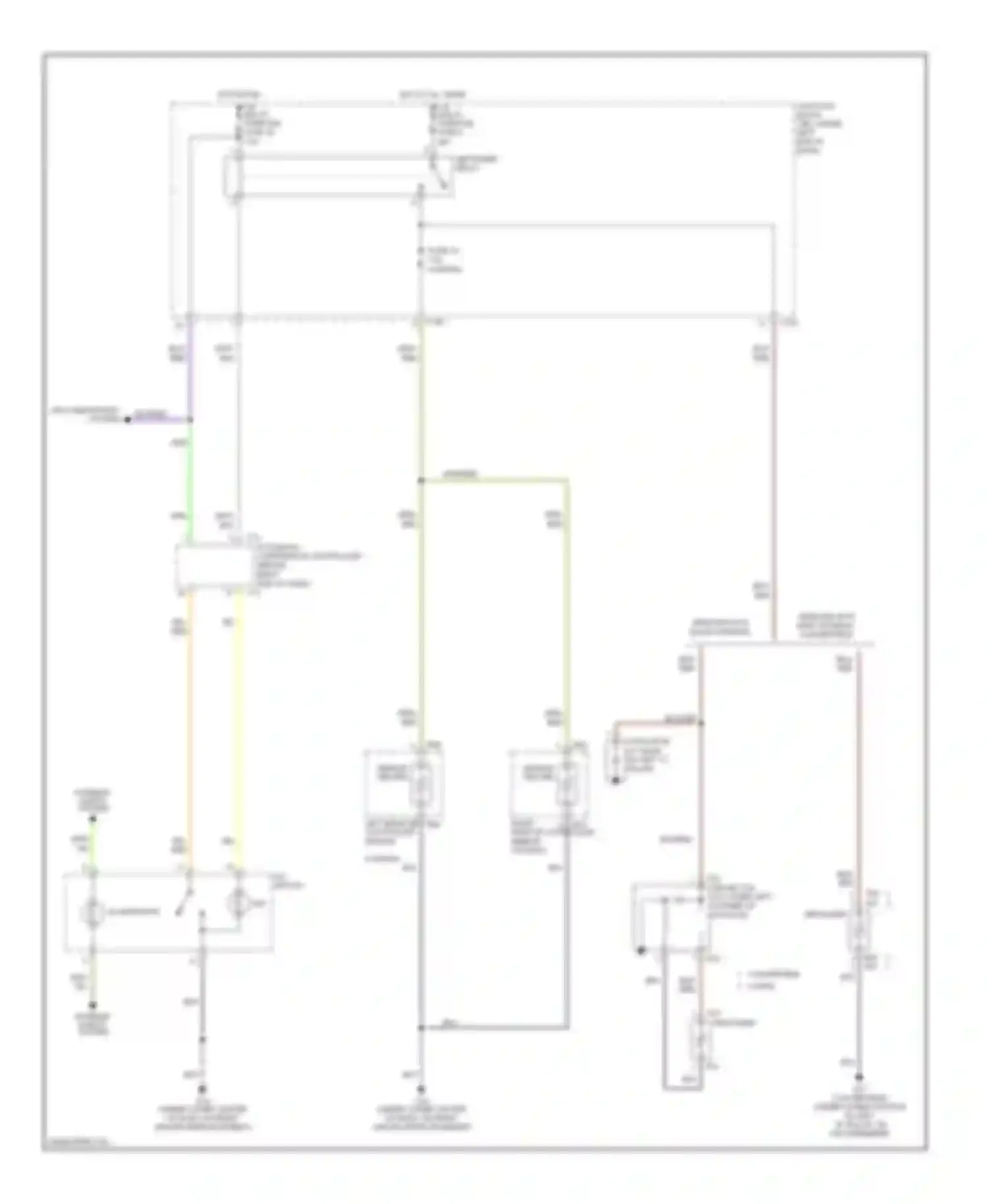 Wiring diagram a/c switch for Mitsubishi Eclipse III (1999-2005) (3 of 4)