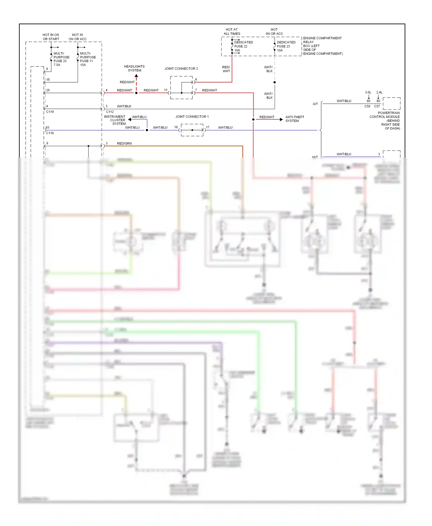 Mitsubishi Eclipse III (1999-2005) a/t wiring diagram  (4 of 10)
