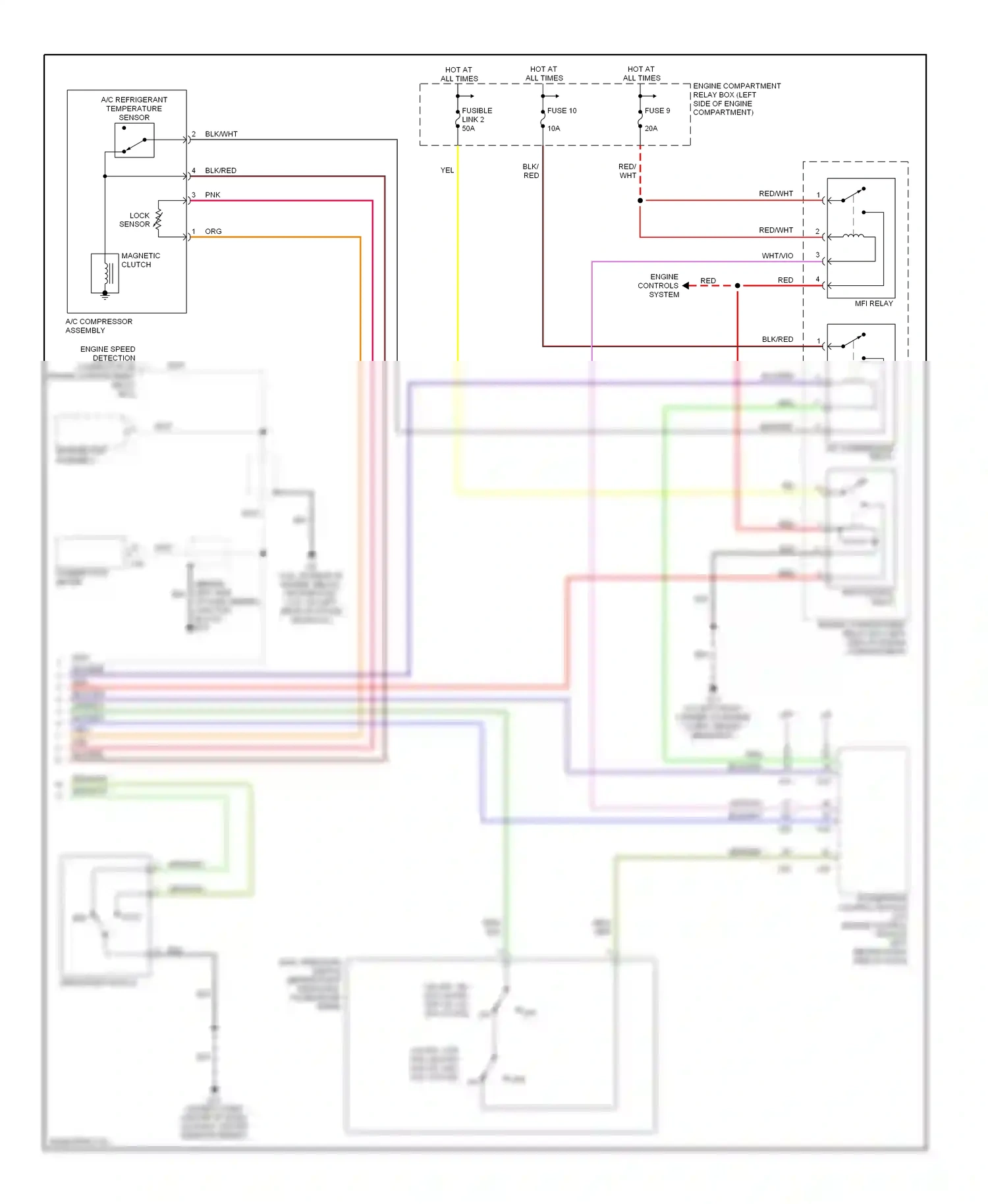 Mitsubishi Eclipse III (1999-2005) a/t wiring diagram  (1 of 10)