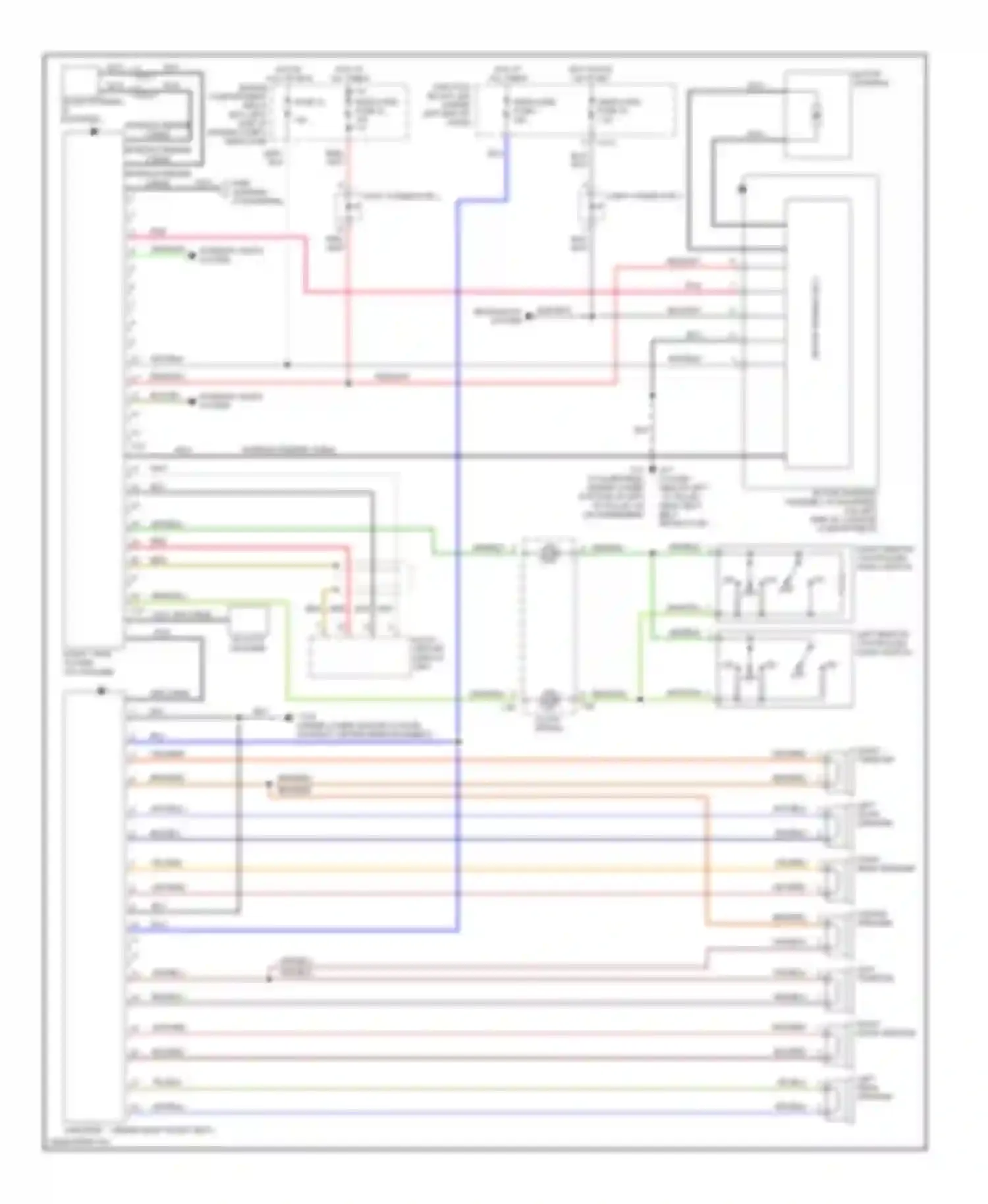 Wiring diagram center speaker for Mitsubishi Eclipse III (1999-2005) (1 of 1)