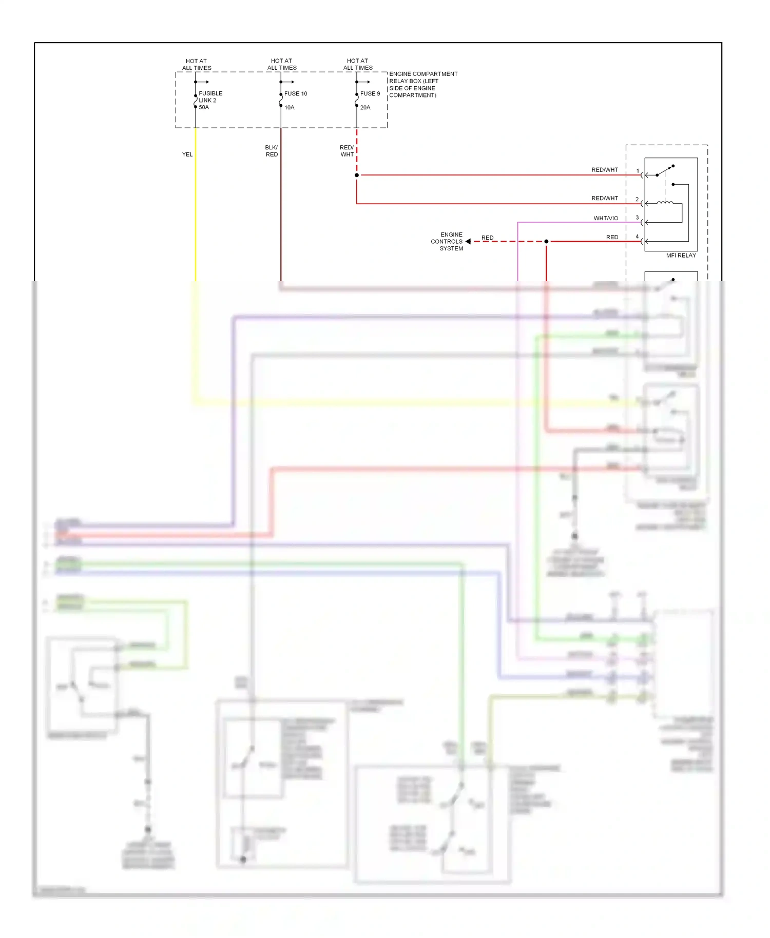 Mitsubishi Eclipse III (1999-2005) def wiring diagram  (1 of 1)