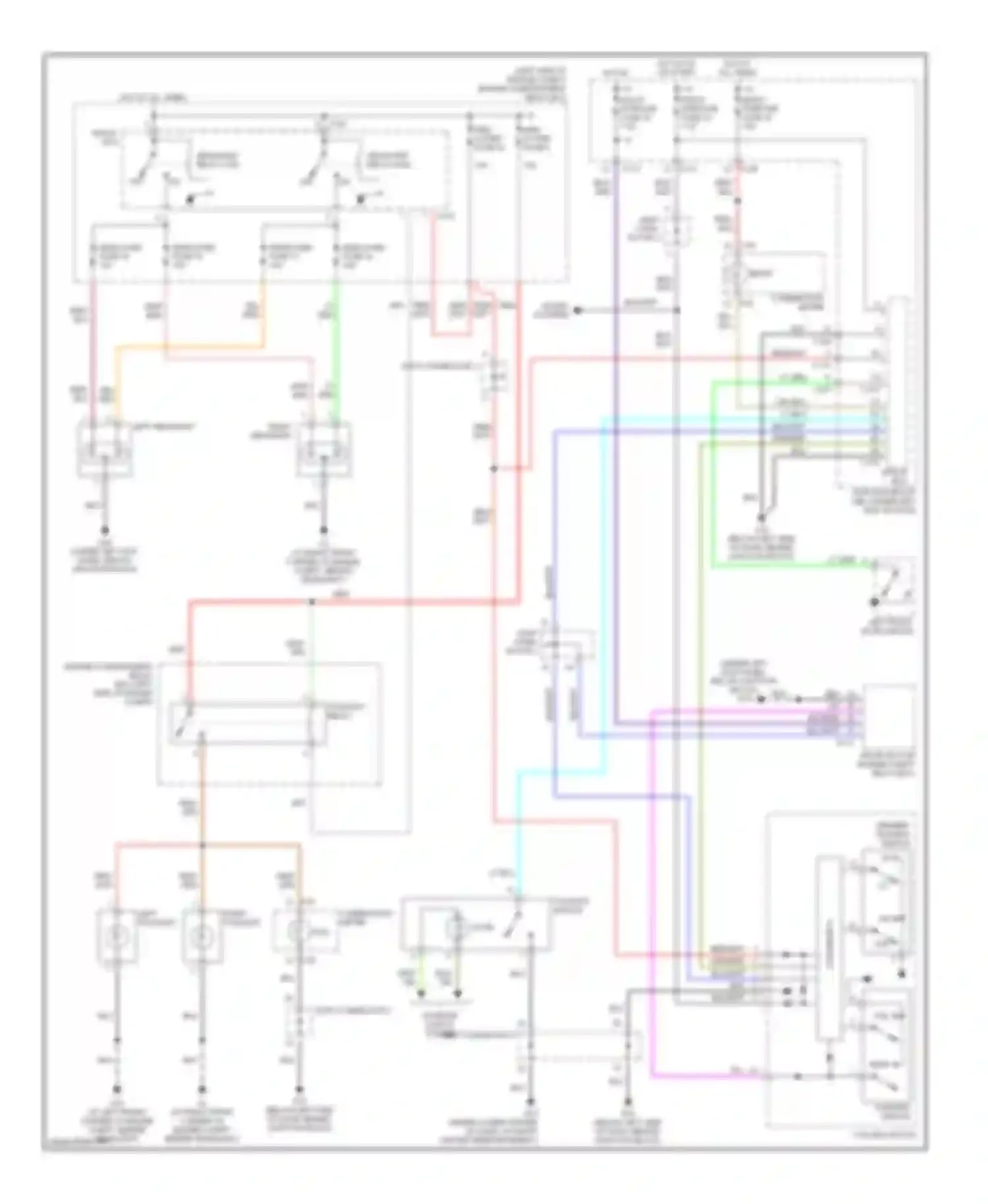 Wiring diagram left headlight for Mitsubishi Eclipse III (1999-2005) (1 of 1)