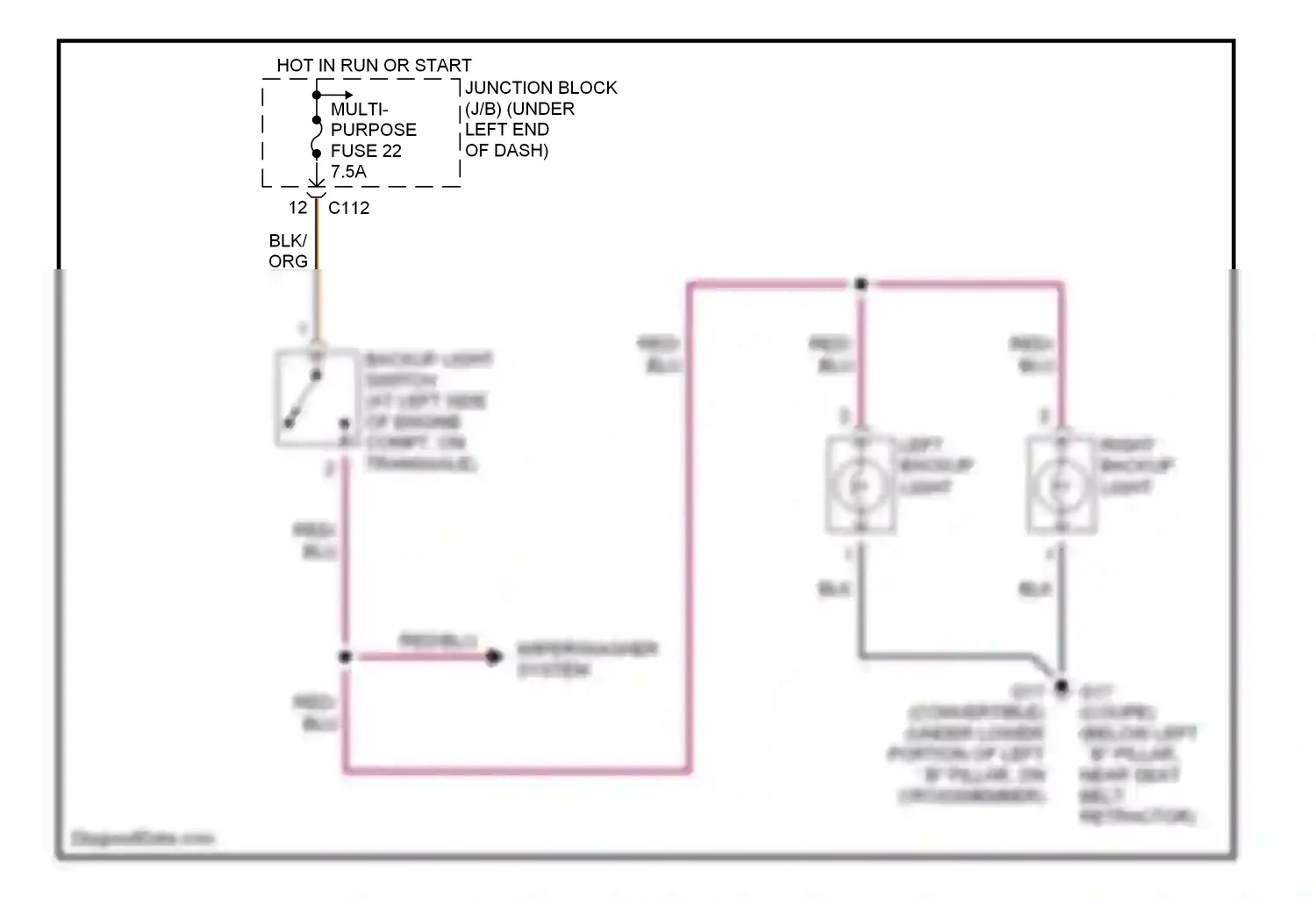 Mitsubishi Eclipse III (1999-2005) light wiring diagram  (2 of 2)