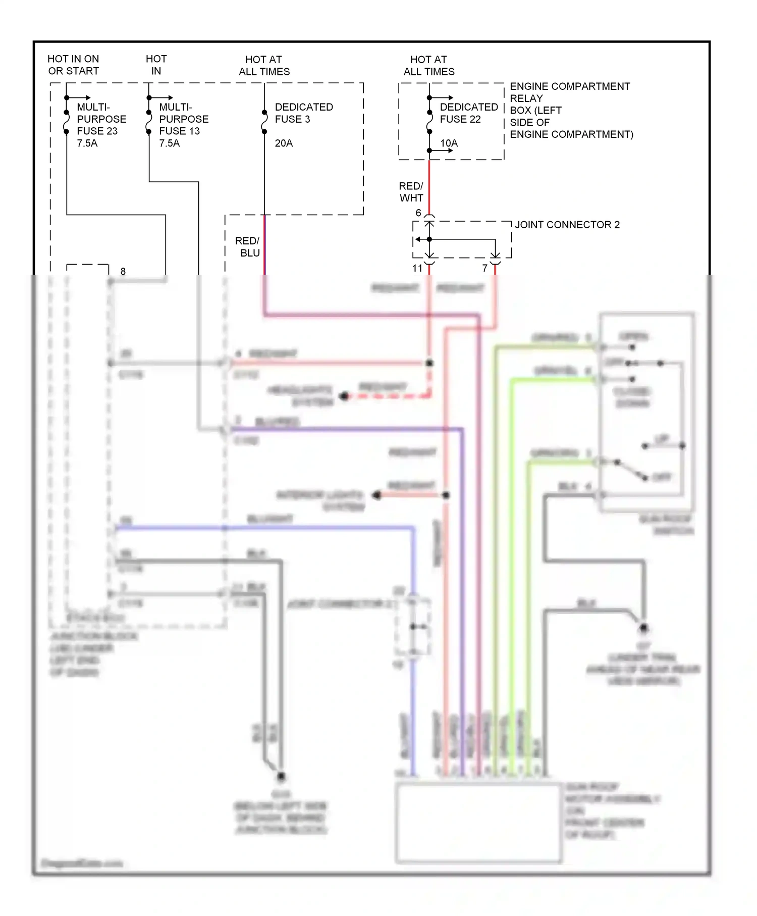 Mitsubishi Eclipse III (1999-2005) off wiring diagram  (10 of 12)