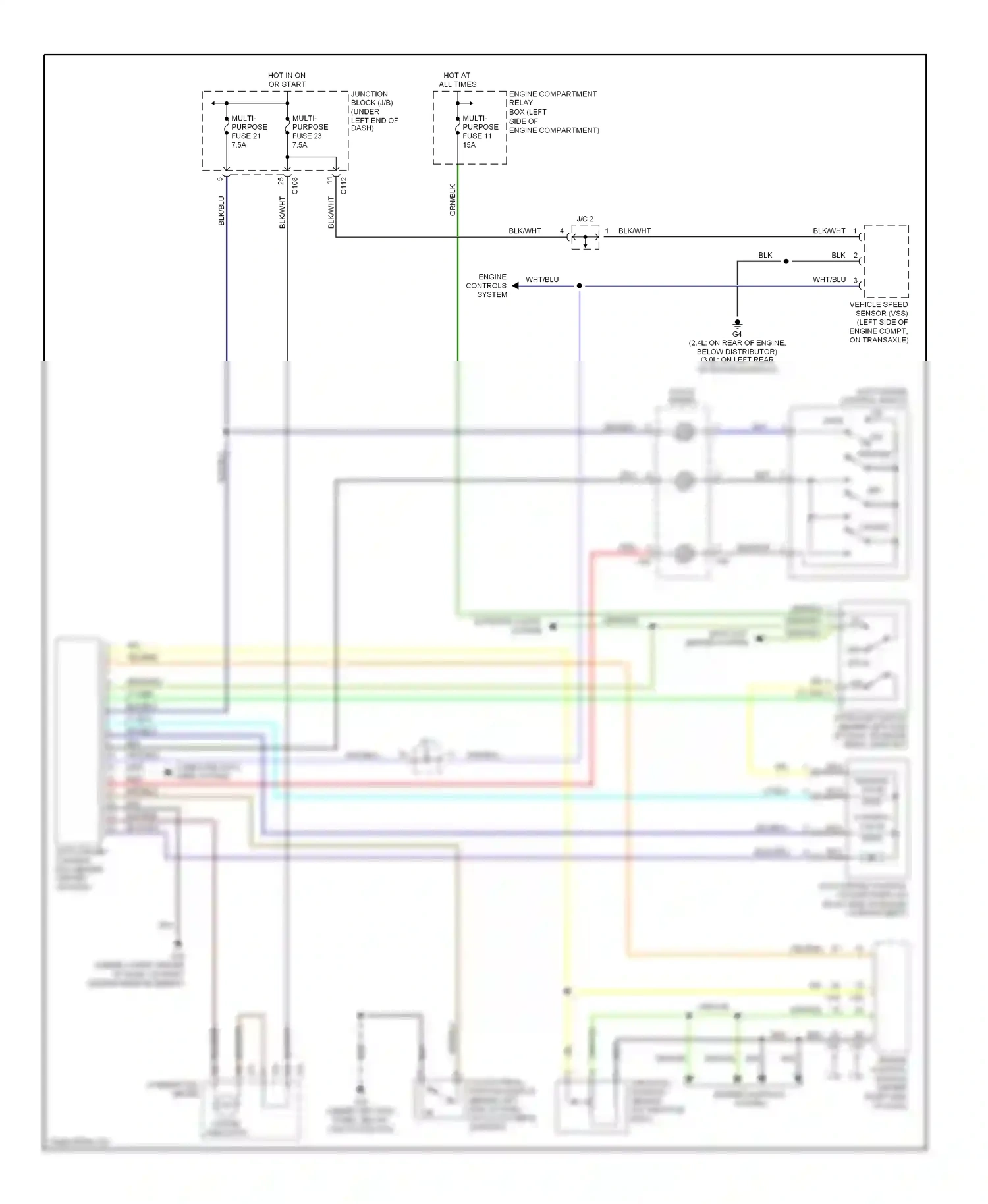 Mitsubishi Eclipse III (1999-2005) off wiring diagram  (3 of 12)