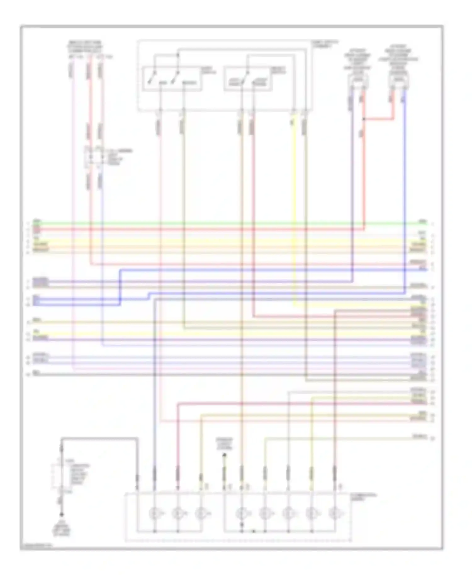 Wiring diagram org/blk for Mitsubishi Eclipse III (1999-2005) (4 of 4)