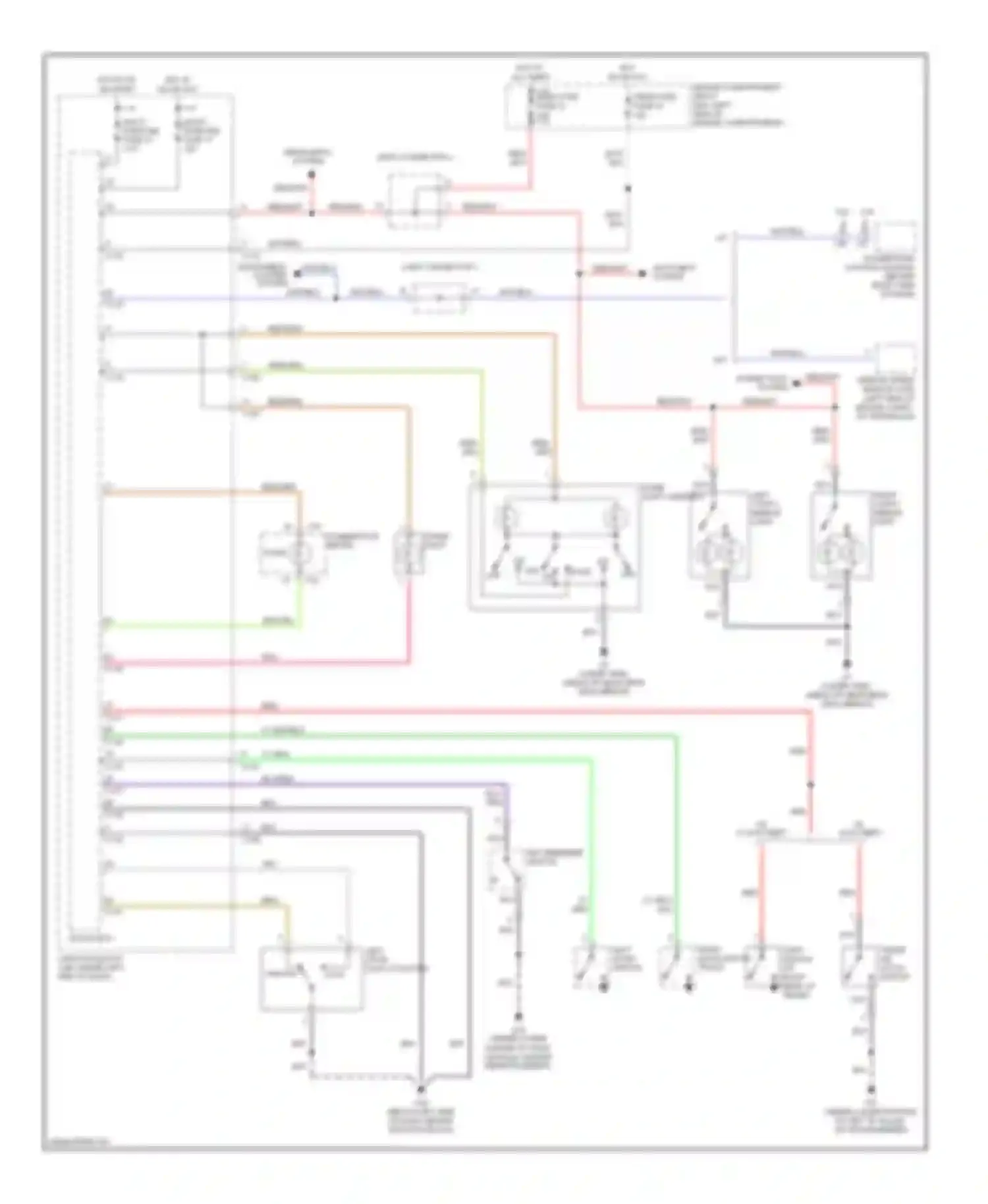 Wiring diagram trunk light for Mitsubishi Eclipse III (1999-2005) (1 of 1)