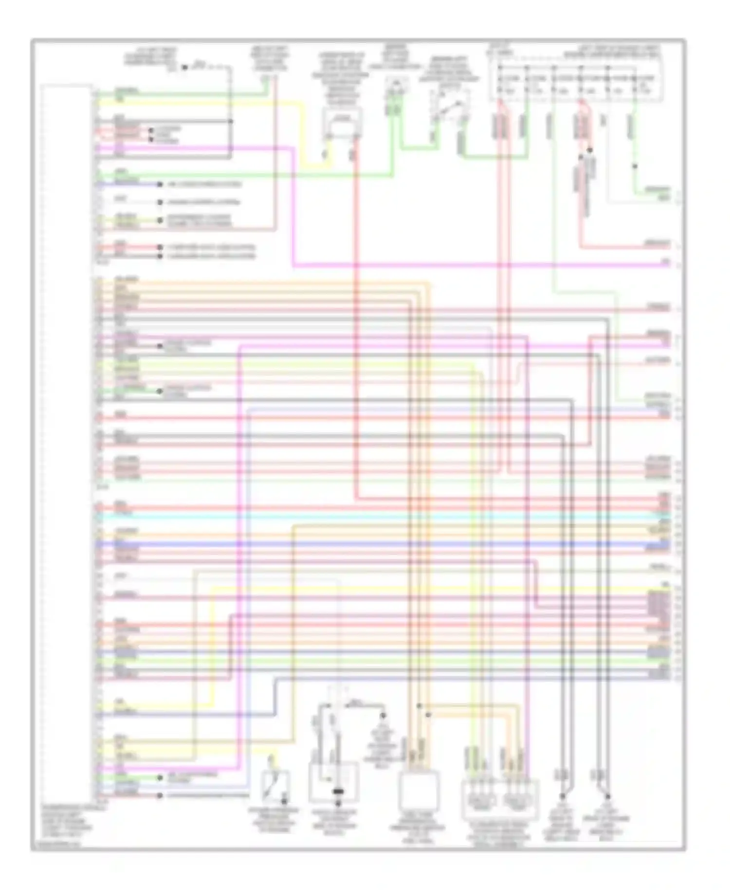 Eclipse Mitsubishi IV facelift (2008-2011): Wiring diagram engine performance 2.4l, a/t (1 of 5)