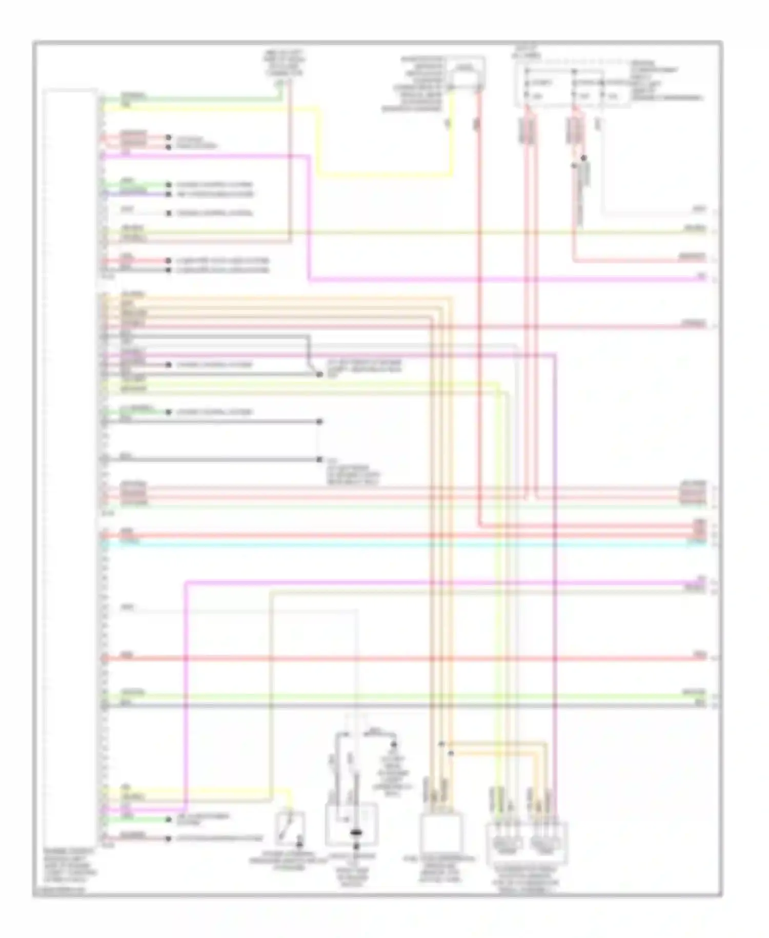 Eclipse Mitsubishi IV facelift (2008-2011): Wiring diagram engine performance 2.4l, m/t (1 of 4)