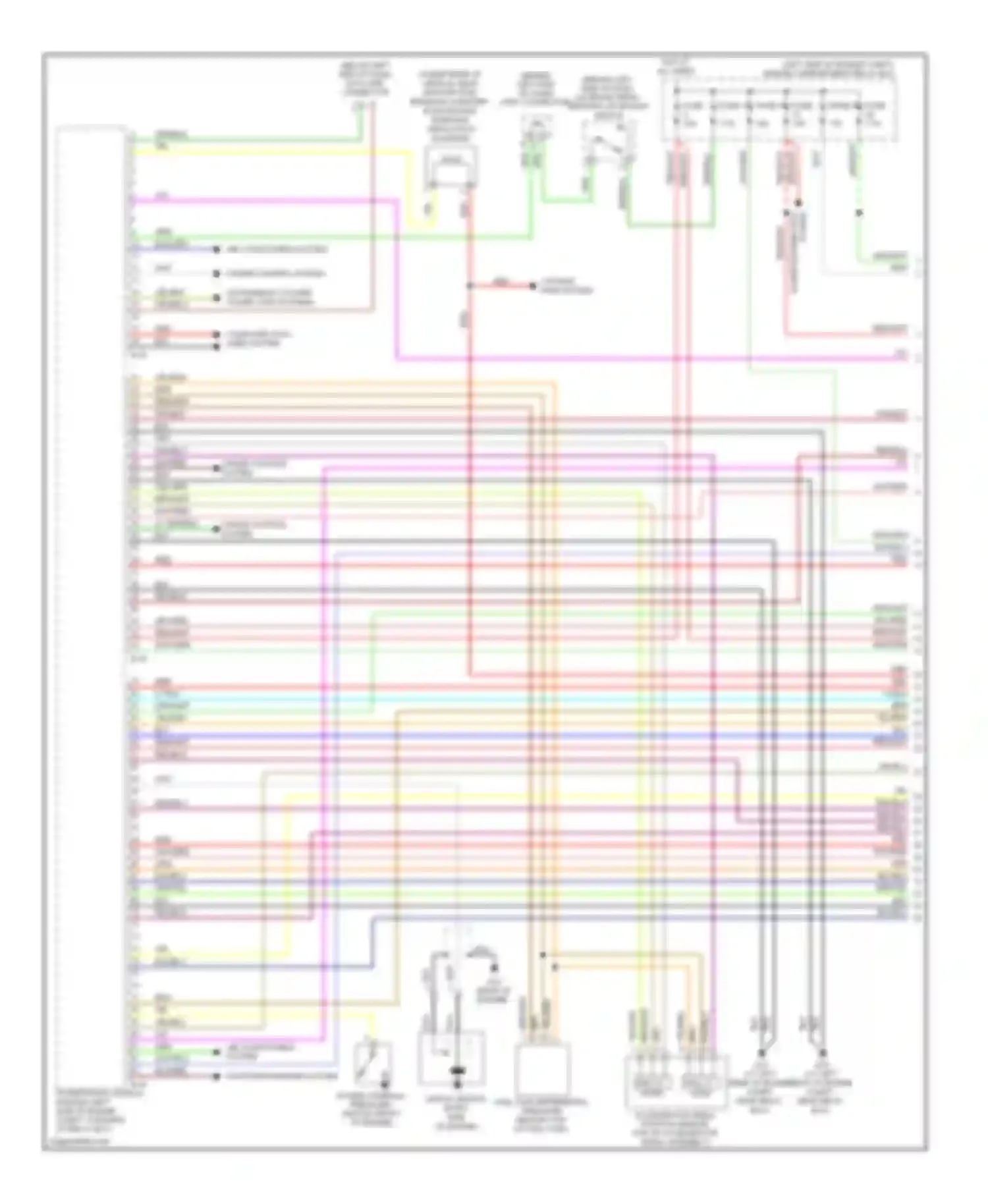 Eclipse Mitsubishi IV facelift (2008-2011): Wiring diagram engine performance 3.8l, a/t (1 of 5)